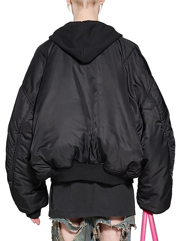 Shop Balenciaga Balenciaga Paris All in Bomber Jacket | Saks Shop Balenciaga Balenciaga Paris All in Bomber Jacket | Saks