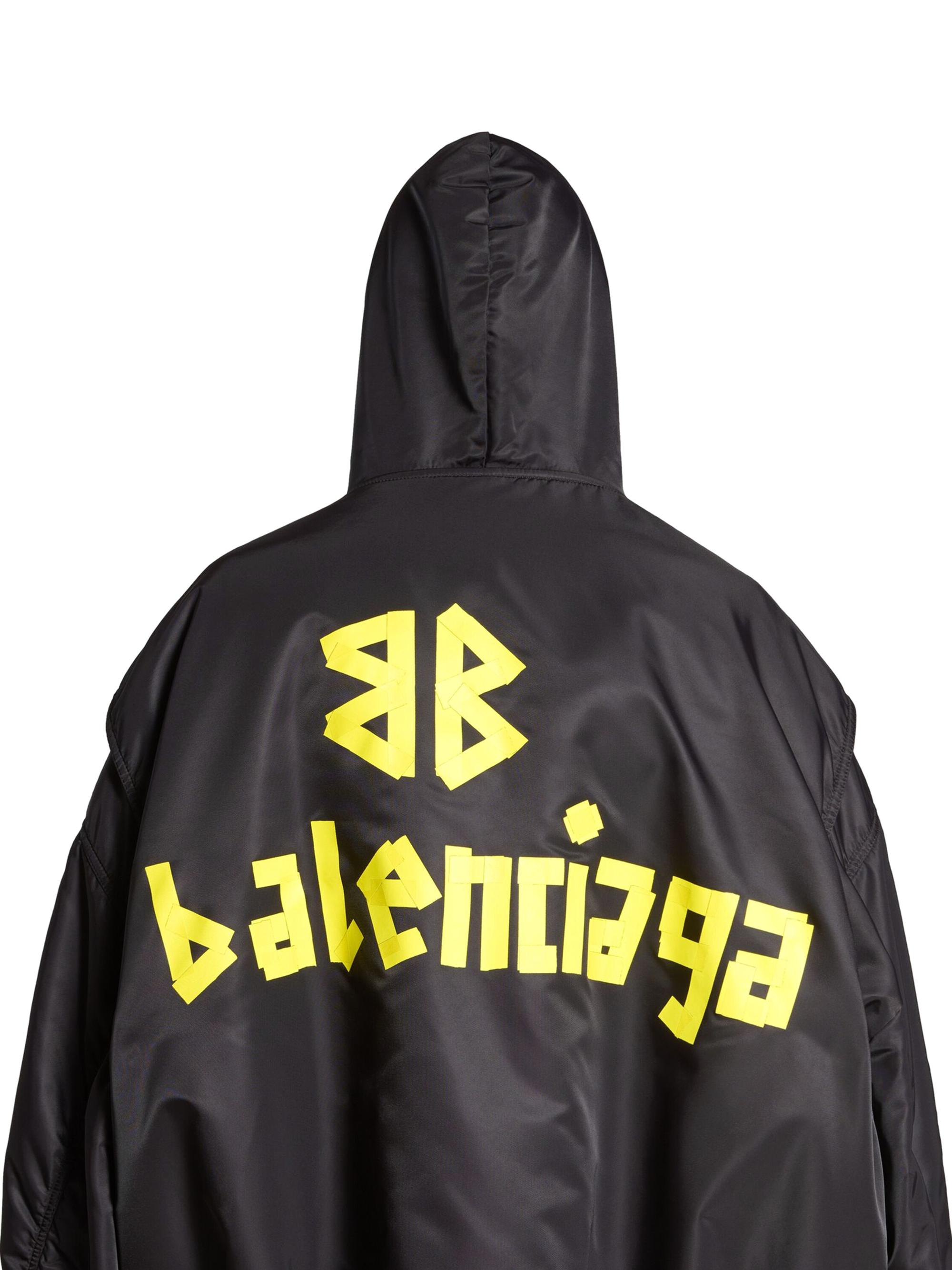 Balenciaga Tape Type Light Hooded Bomber Jacket | Saks Fifth Avenue