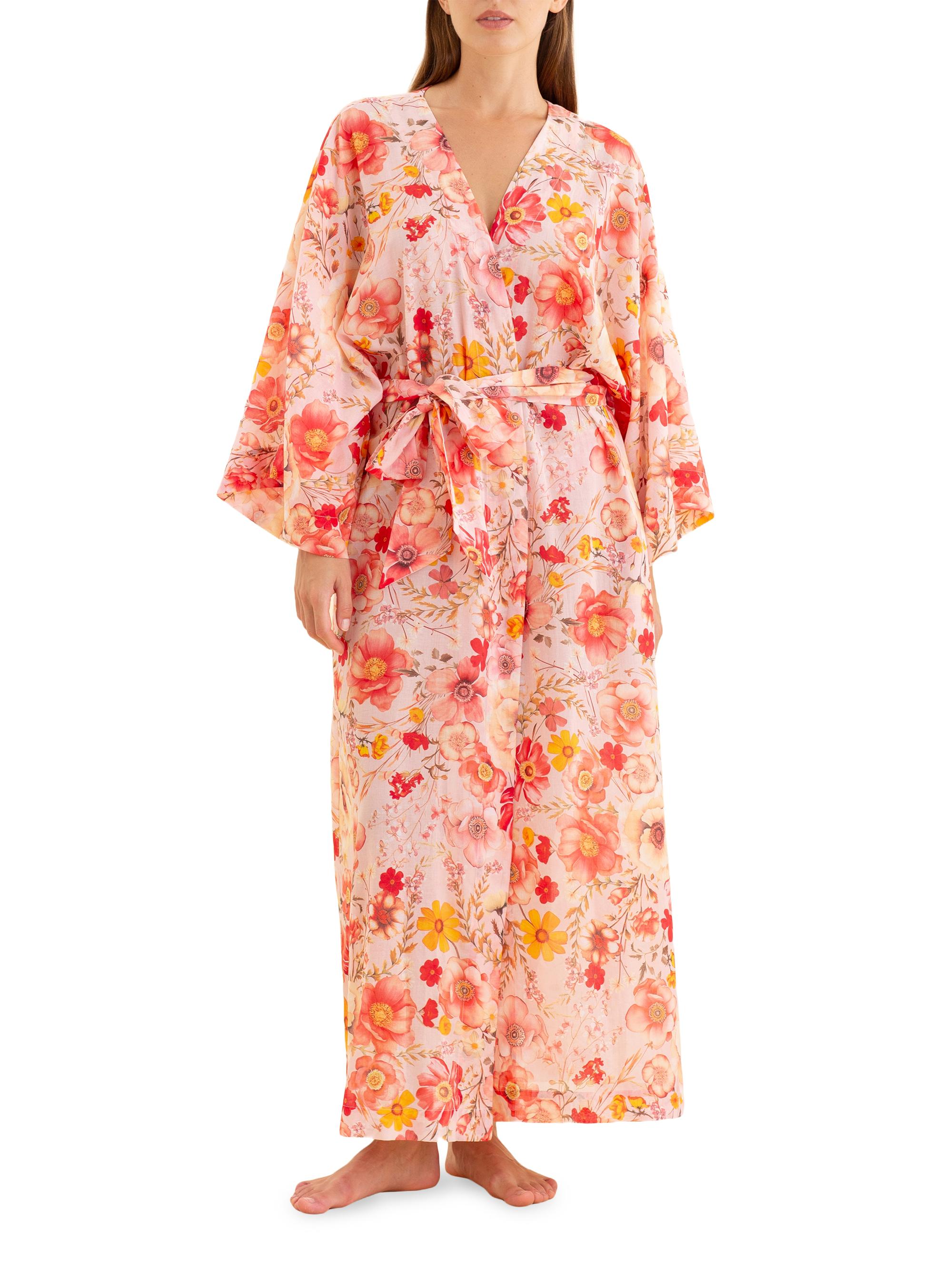 Papinelle Women's Lexi Kimono-Inspired Robe -  Pink