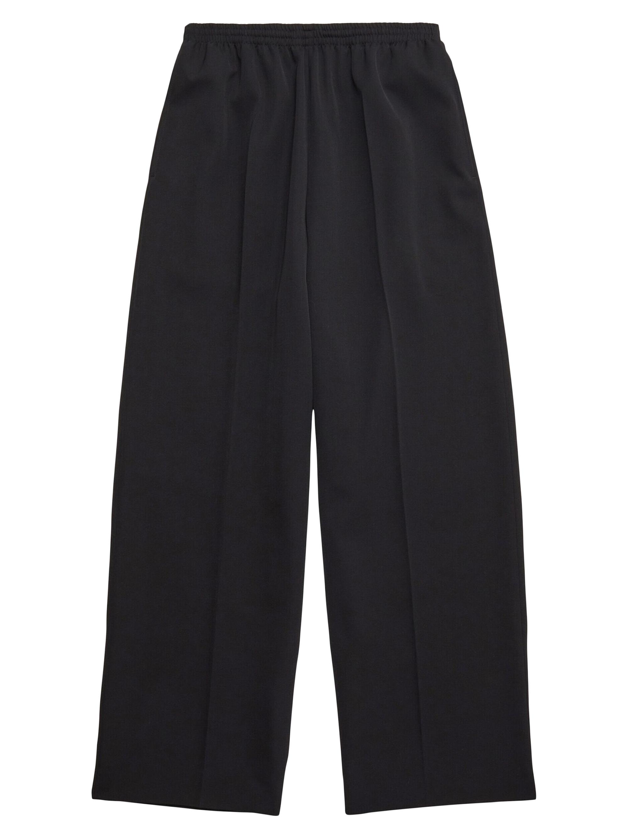 Balenciaga Men's Elastic Waist Pants - Black