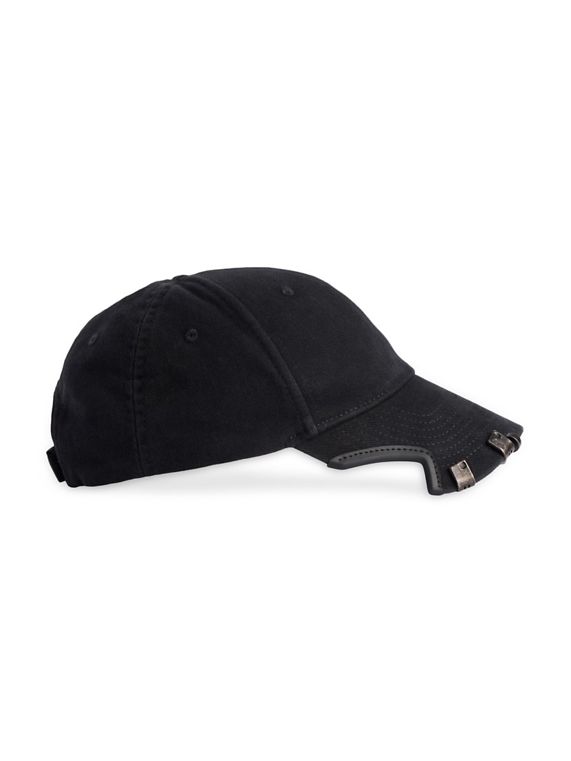 Shop Balenciaga Logo Piercing Cap | Saks Fifth Avenue Shop Balenciaga Logo Piercing Cap | Saks Fifth Avenue