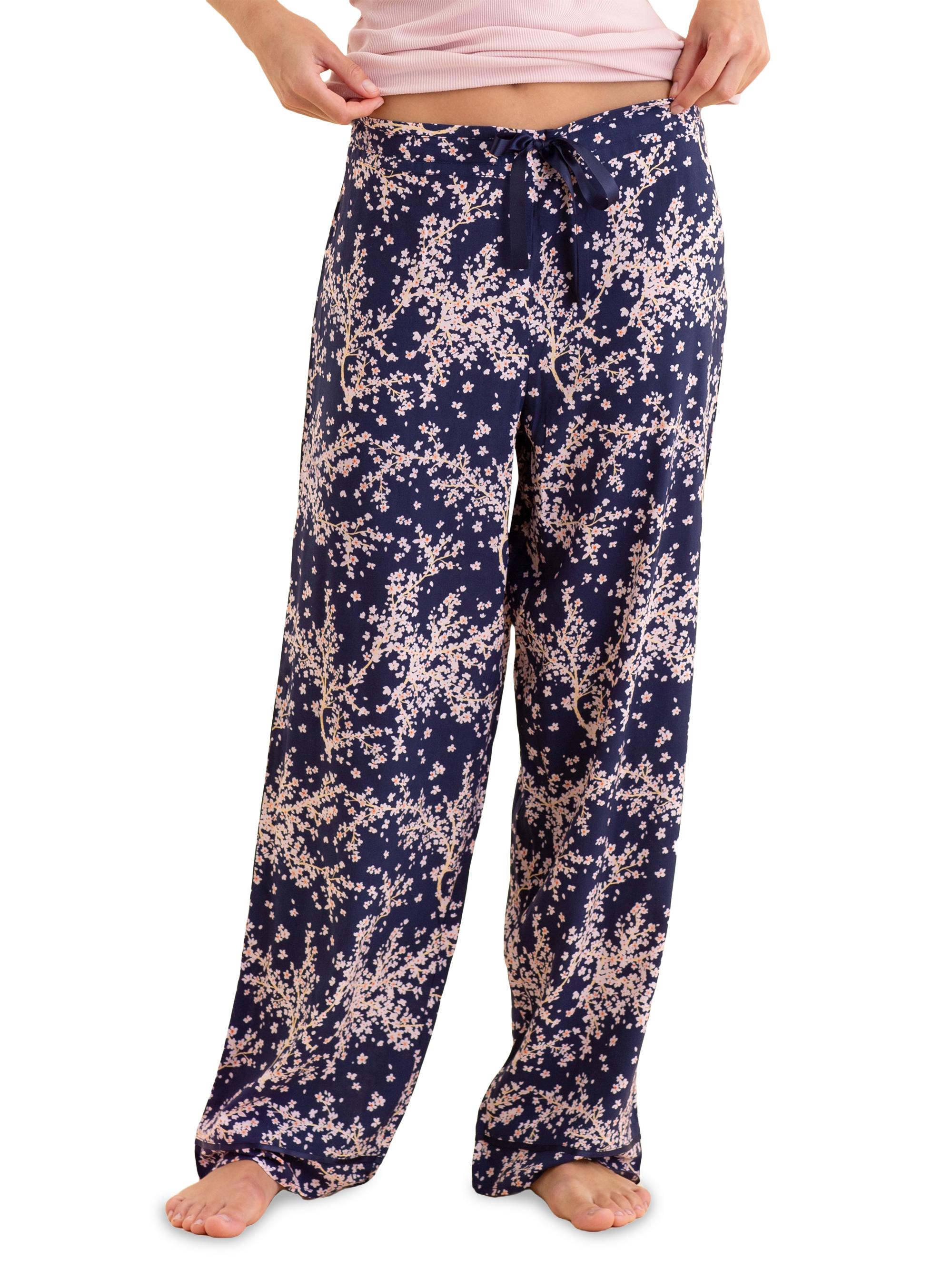 Papinelle Women's Cheri Blossom Full-Length Pajama Pants - Navy