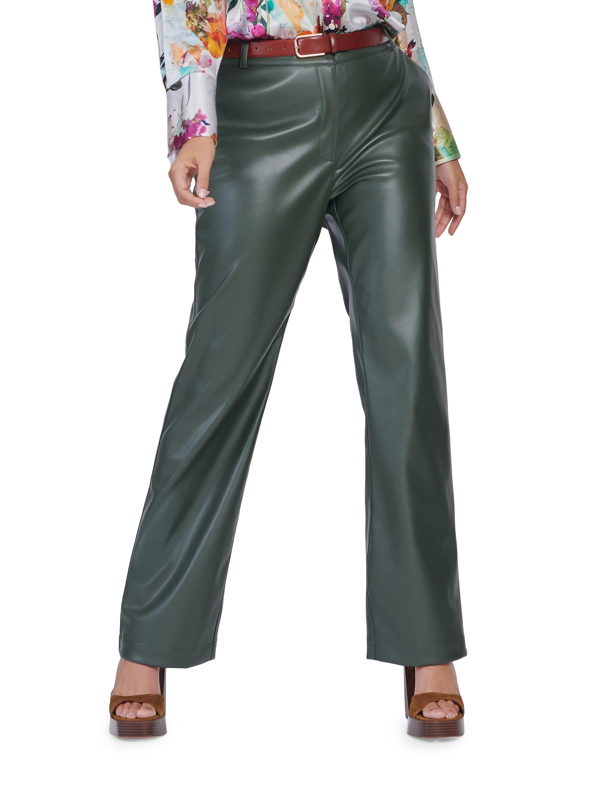 Gabriella Rossetti Women's Francesca Faux Leather Pants - Olive