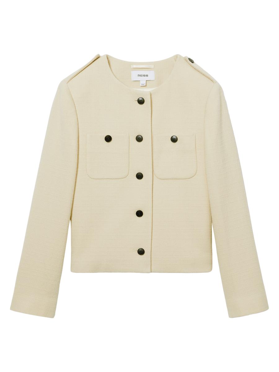 【海外限定】REISSジャケット☆Blane cropped wool jacket Reiss Blaine Wool Crop Jacket | Saks Fifth Avenue