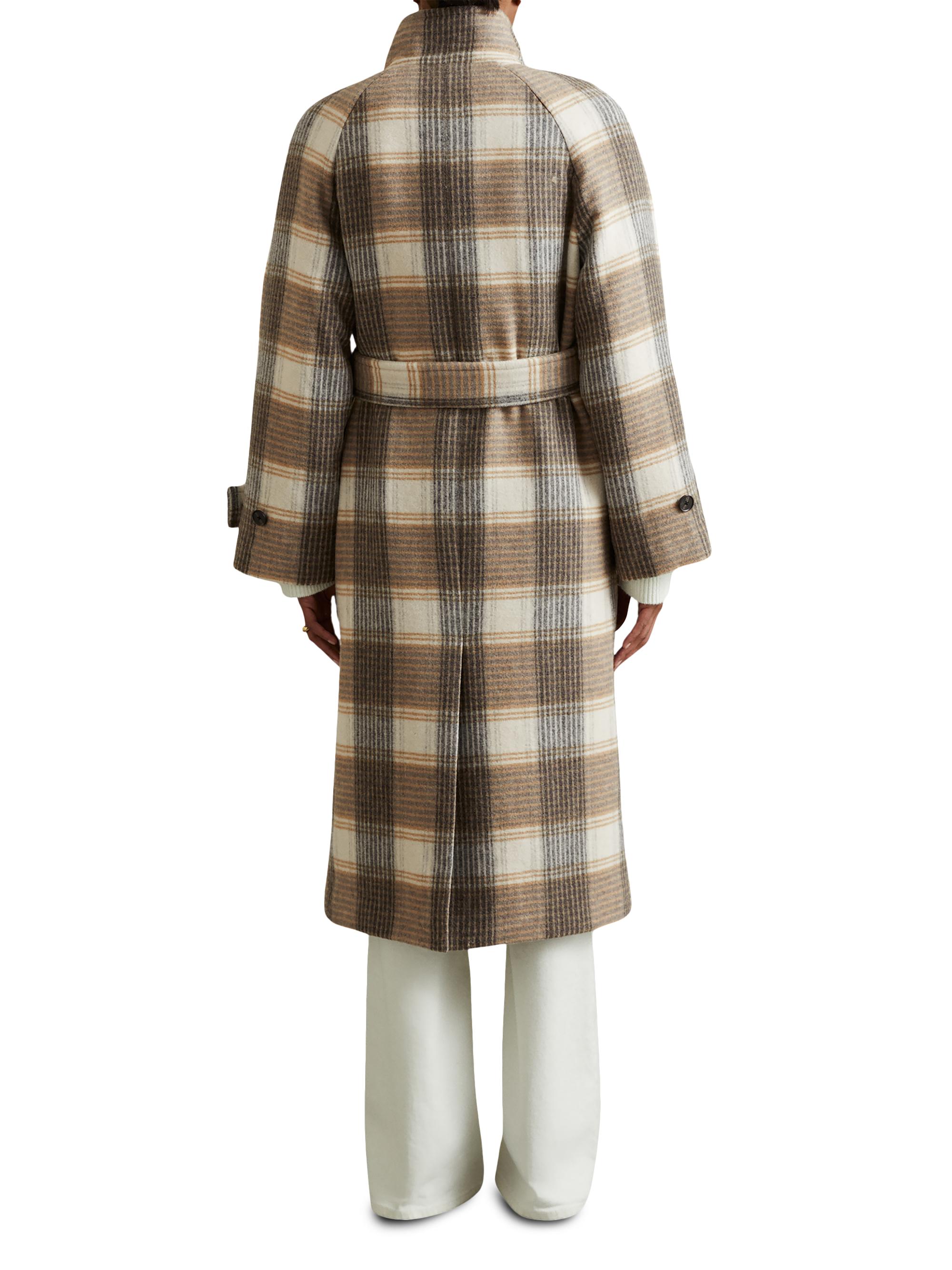 ジャケット・アウター URU 19AW WOOL CHECK BELTED COAT URU / ウル | WOOL CHECK - BELTED COAT - Beige | 通販 - 正規取扱店