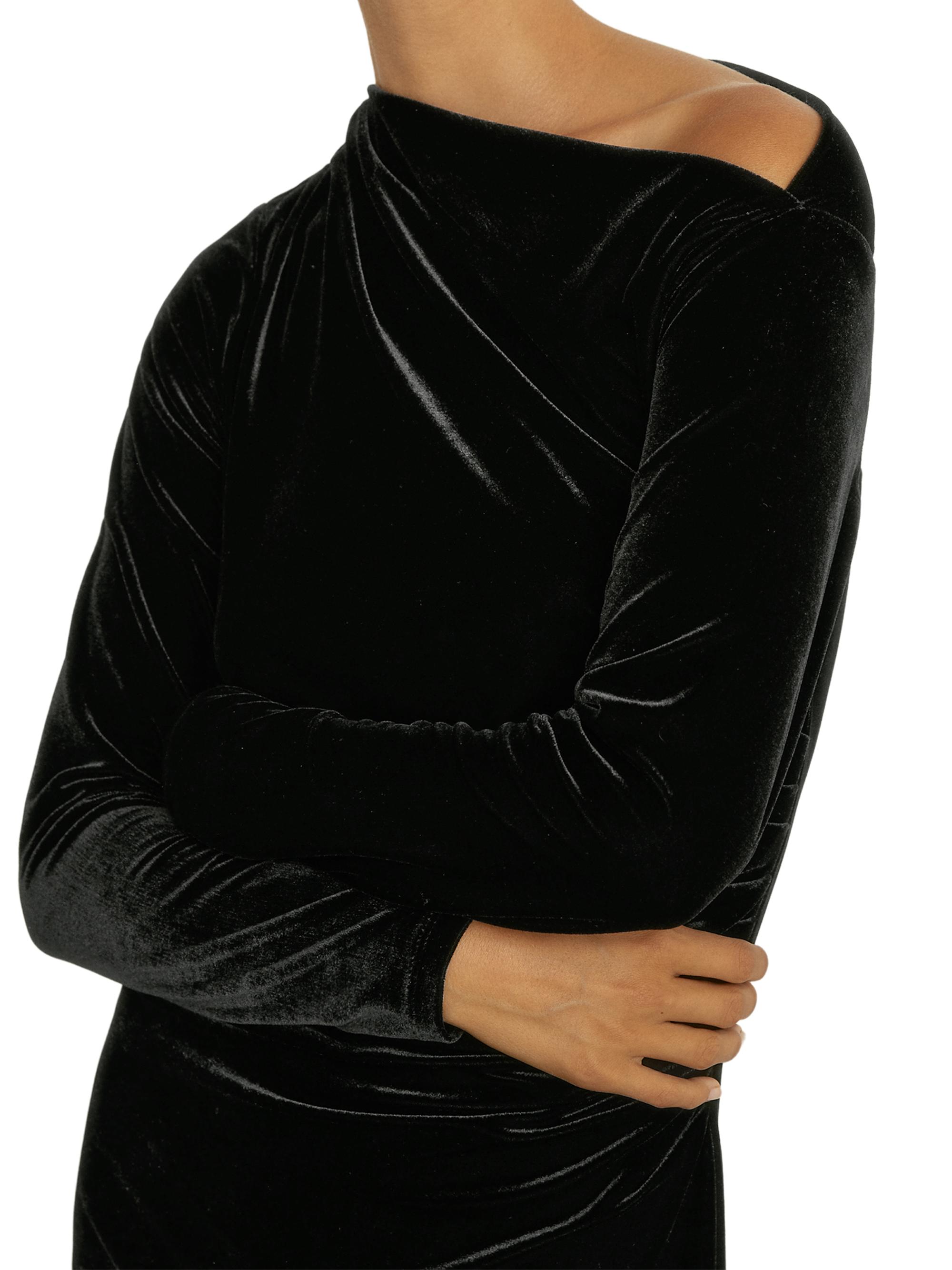 turtleneck long sleeve long dress The Softest Rib Turtleneck Dress
