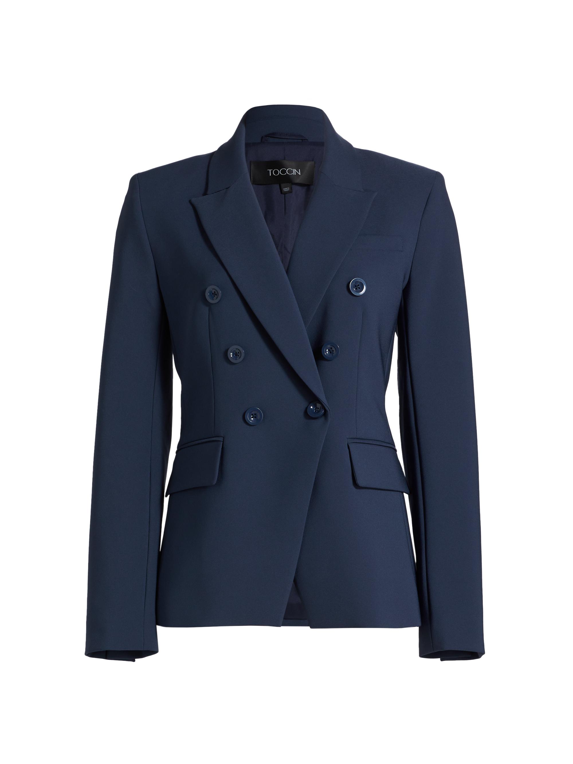 MICHAEL Michael Kors Double-Breasted Crepe Blazer | Saks Fifth Avenue