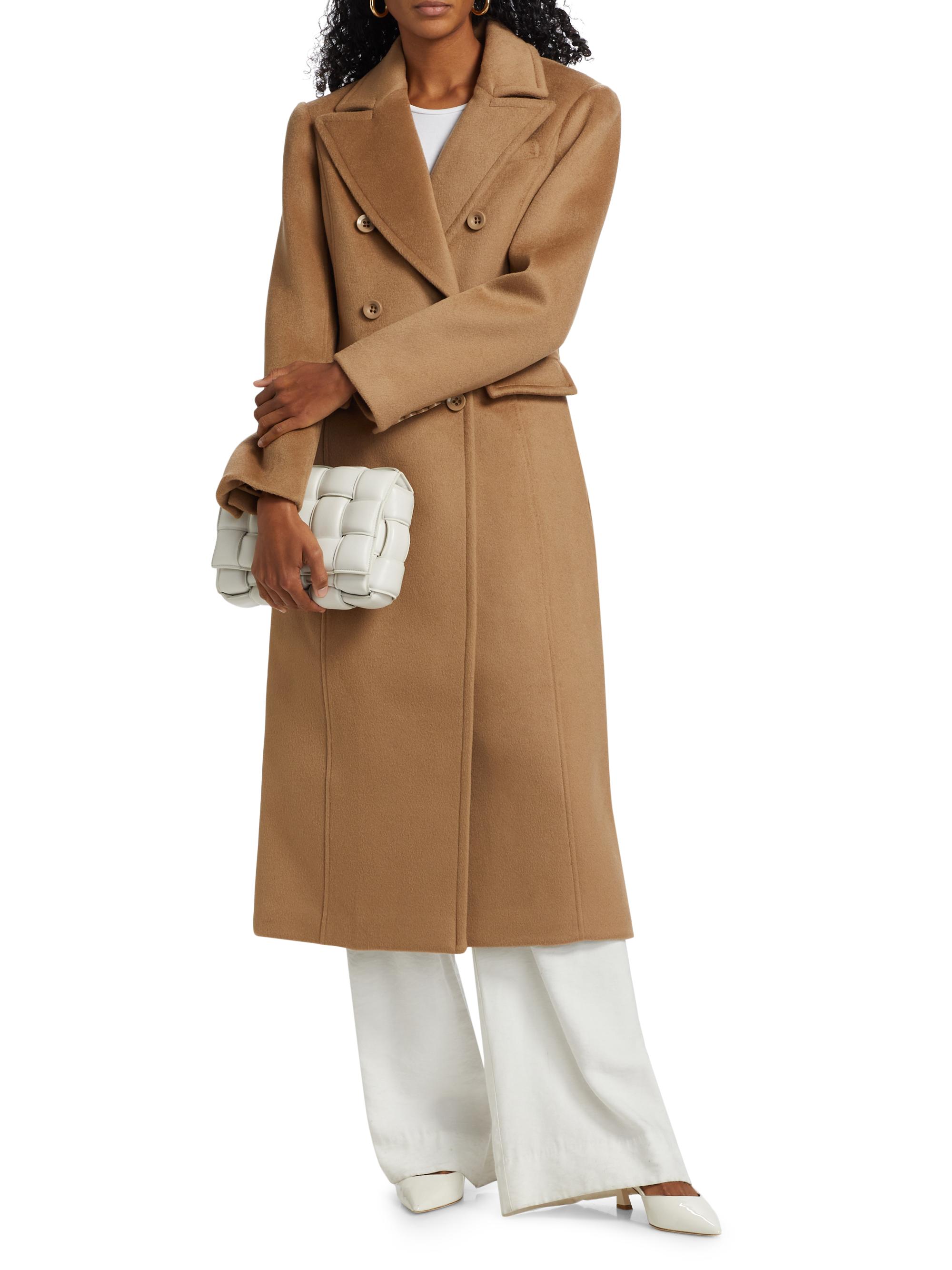 Toccin Bria Wool Double-Breasted Coat | Saks Fifth Avenue
