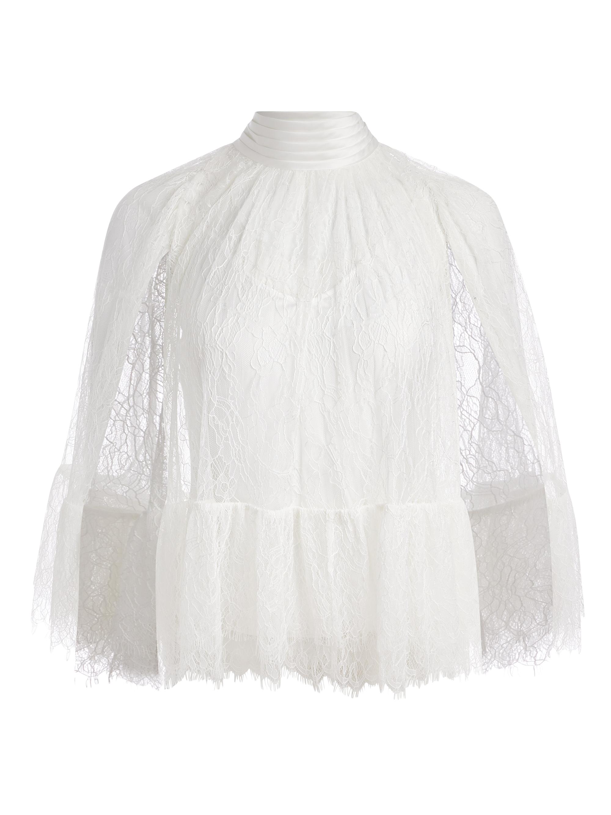 Alice + Olivia Zenon Lace Top | Saks Fifth Avenue