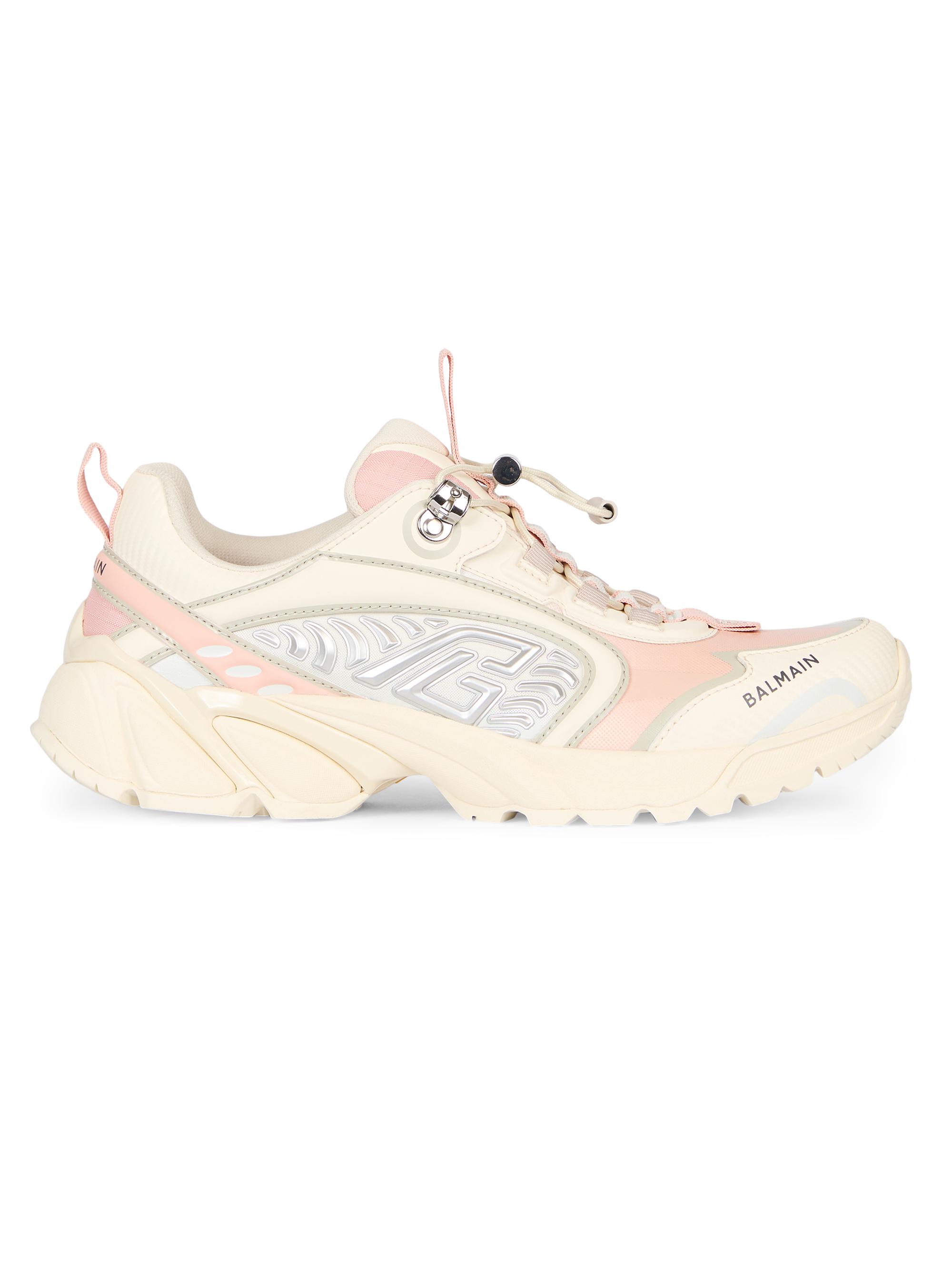 Balmain Women's Cosmic Dust Low-Top Sneakers - Creme