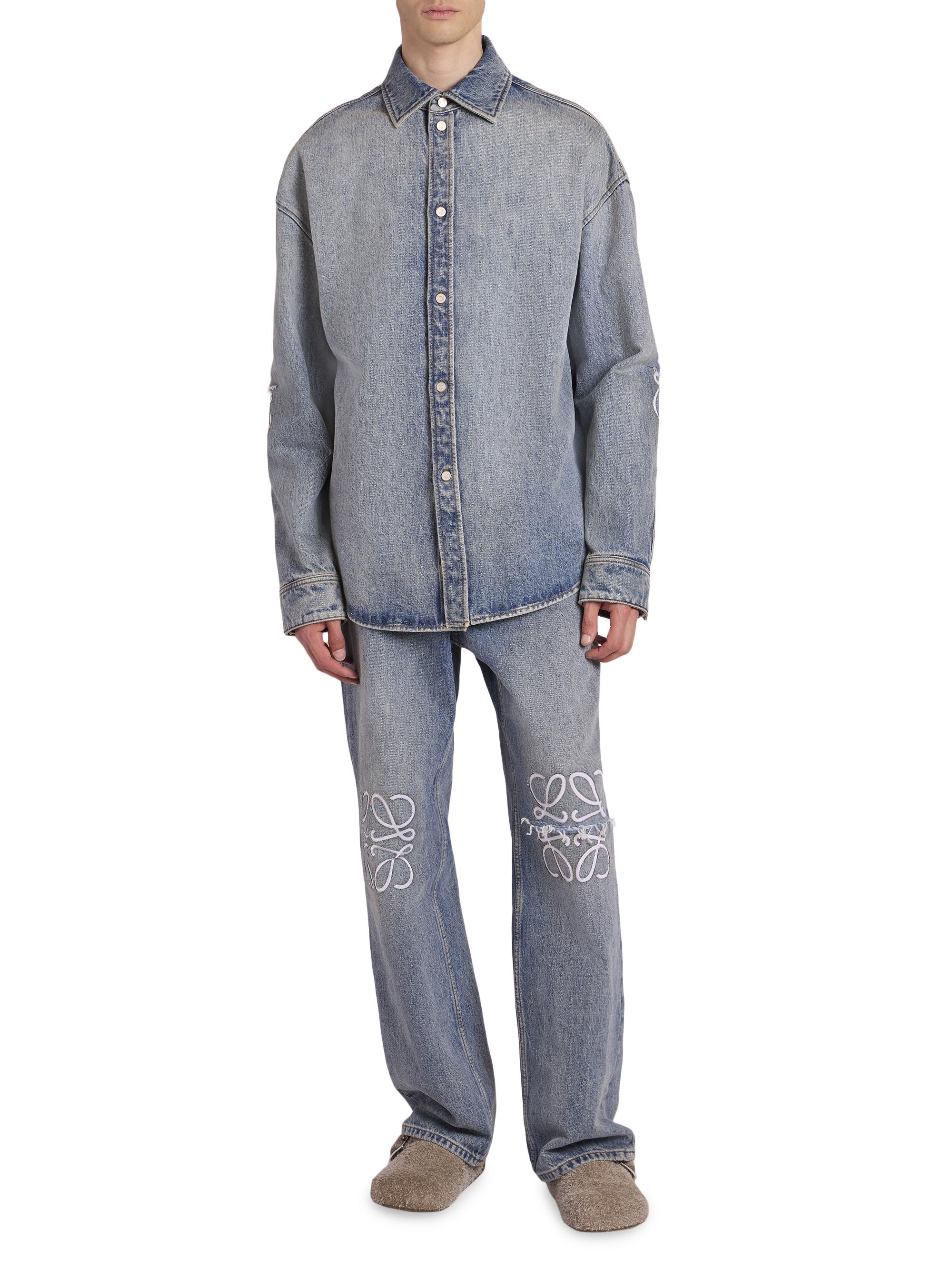 LOEWE Denim Long-Sleeve Shirt | Saks Fifth Avenue
