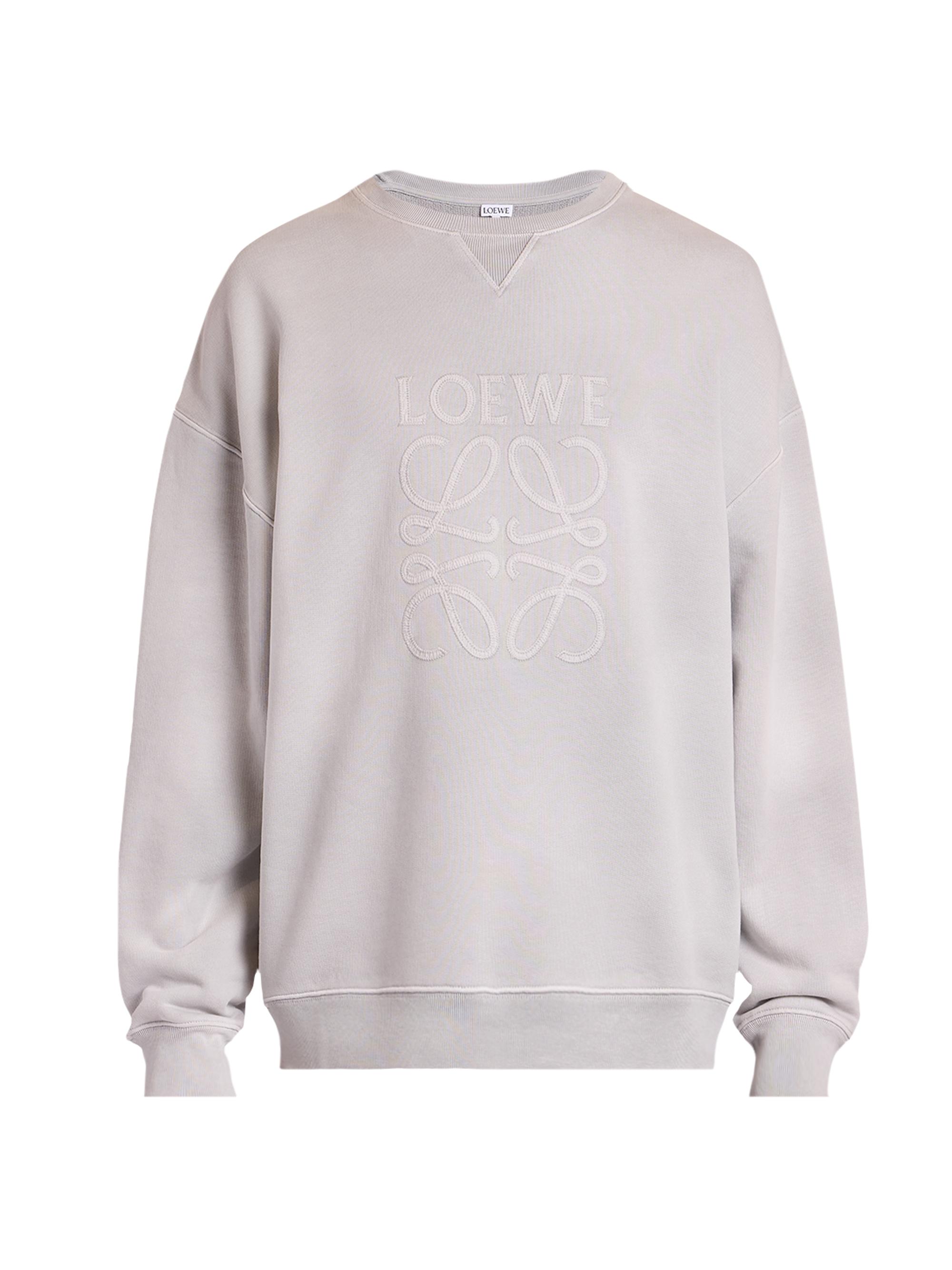 LOEWE Anagram Cotton-Blend Crewneck Sweatshirt | Saks Fifth Avenue