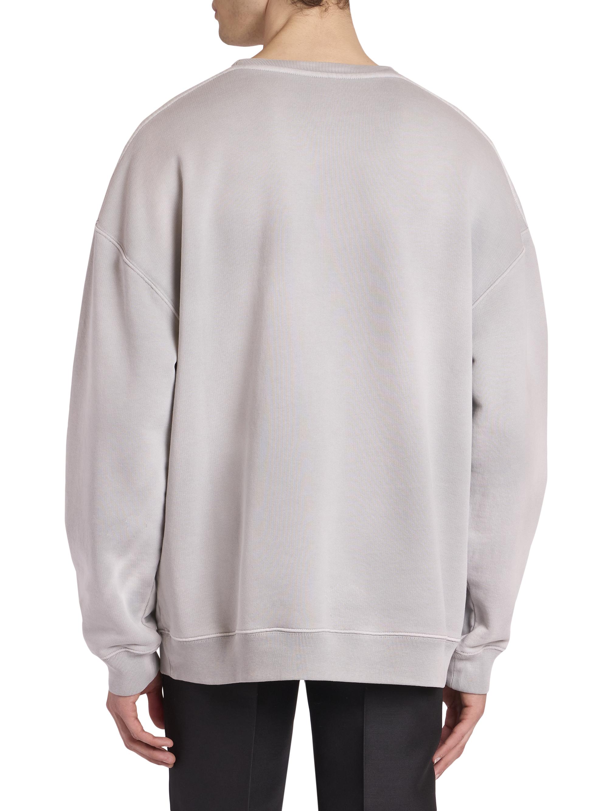 LOEWE Anagram Cotton-Blend Crewneck Sweatshirt | Saks Fifth Avenue