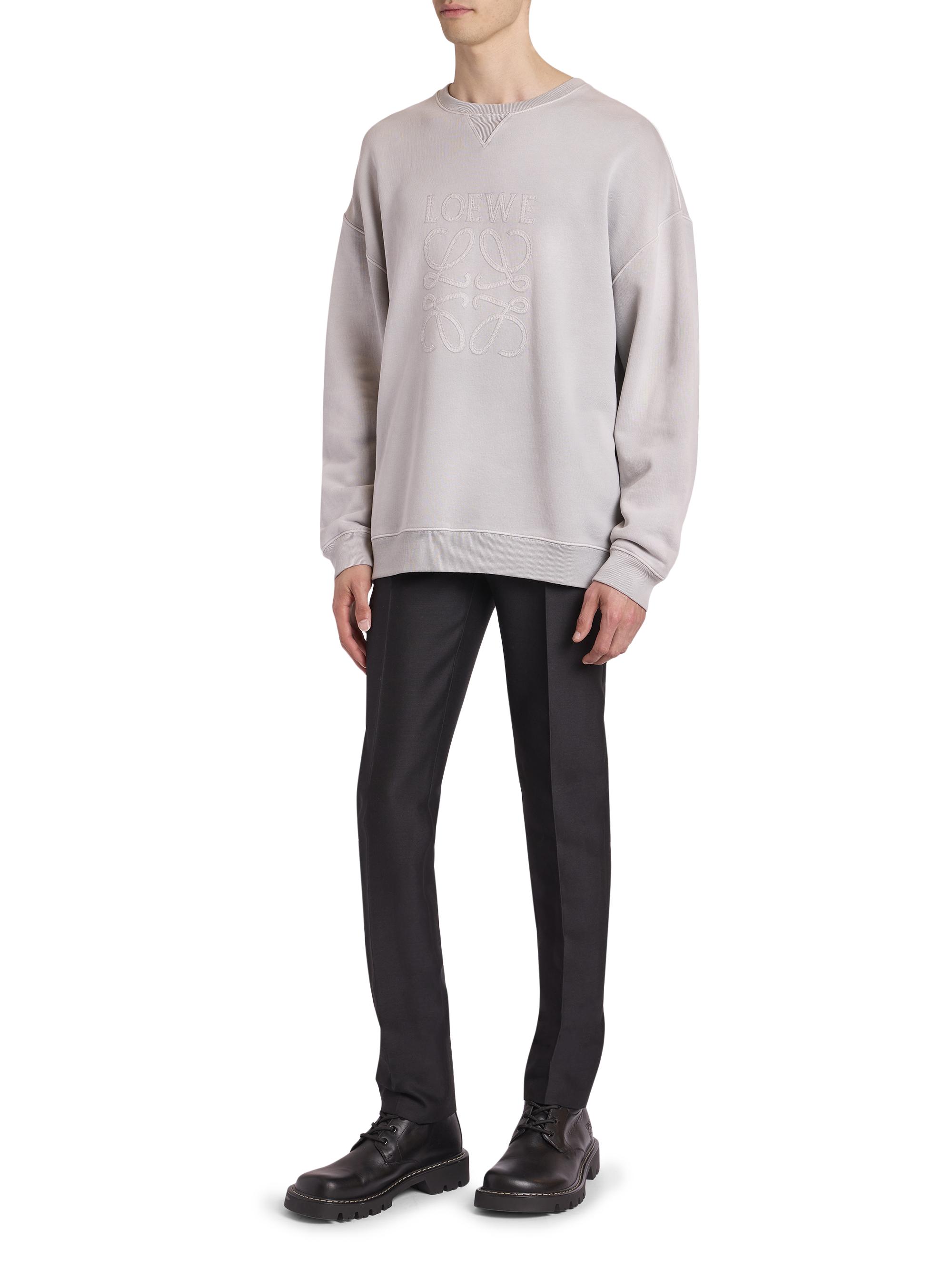 LOEWE Anagram Cotton-Blend Crewneck Sweatshirt | Saks Fifth Avenue
