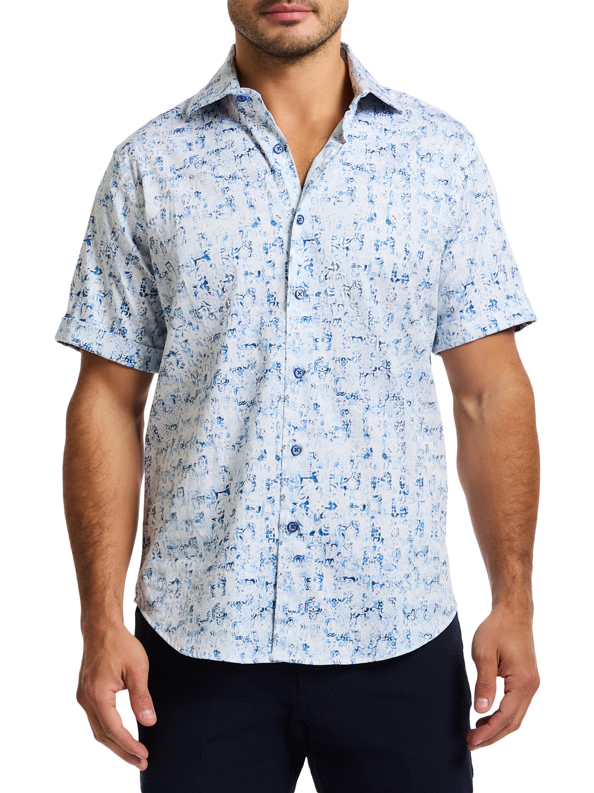 Robert Graham Men's Makemo Woven Shirt - Blue