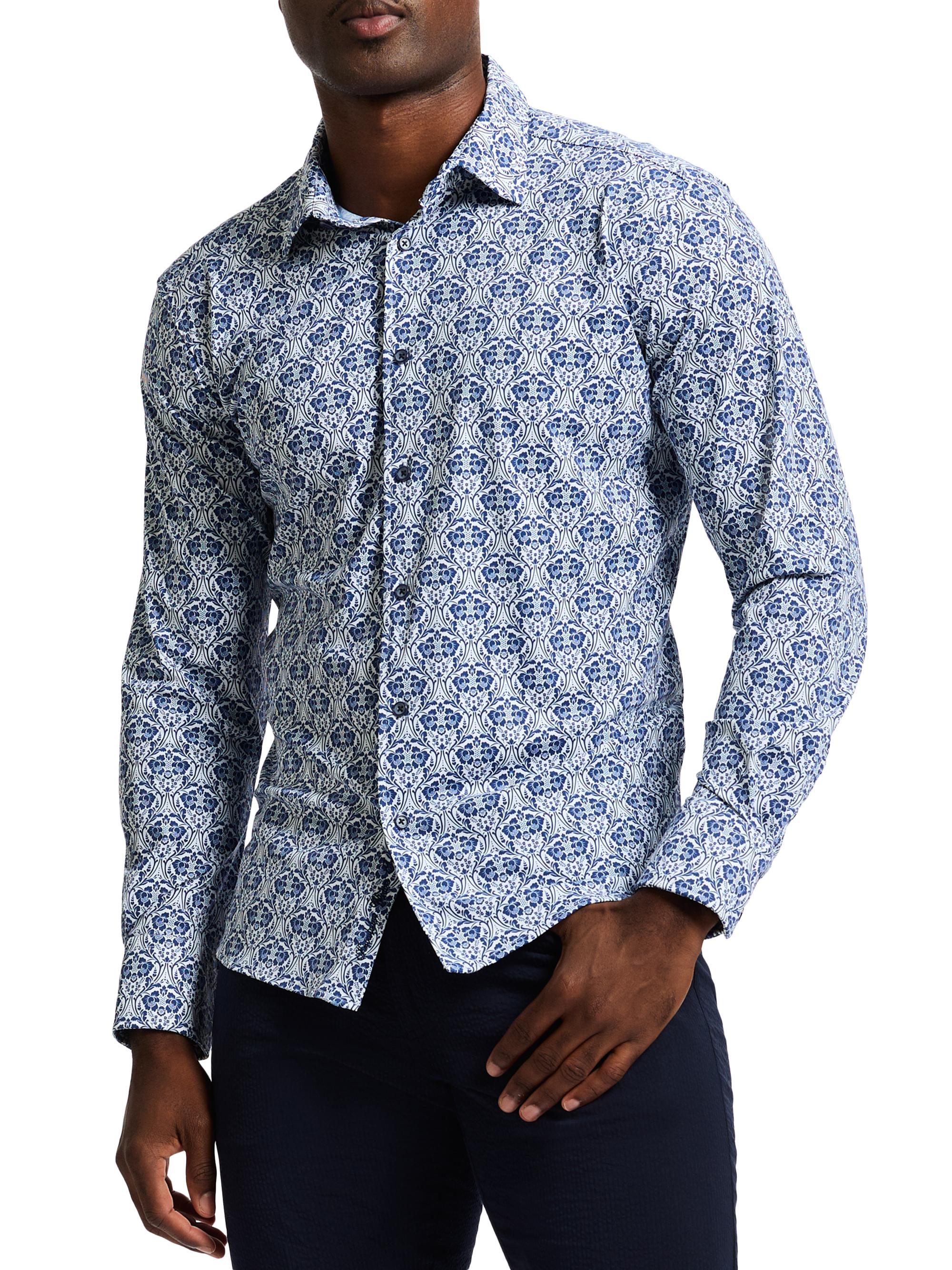 Robert Graham Men's Comoros Knit Shirt - Navy