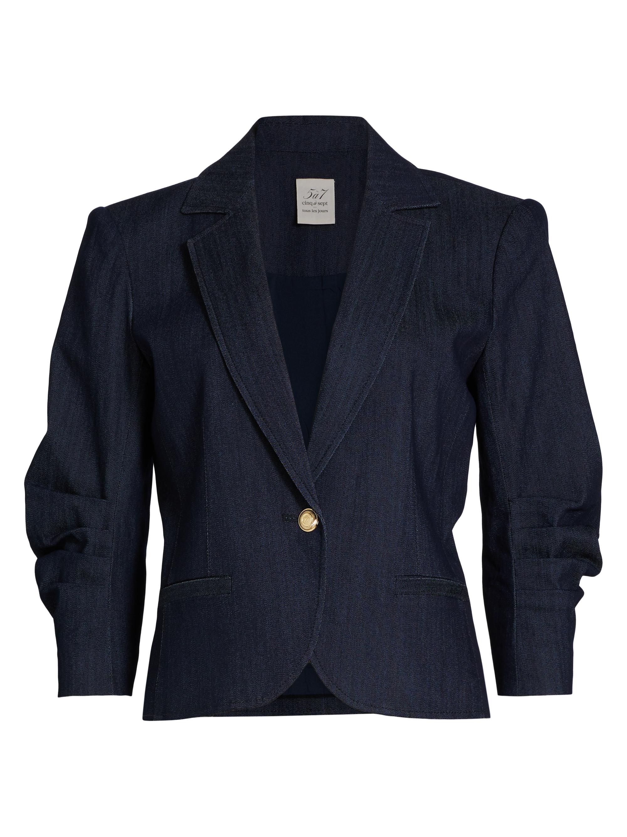 Cinq à Sept Women's Petit Khloe Denim Blazer - Indigo