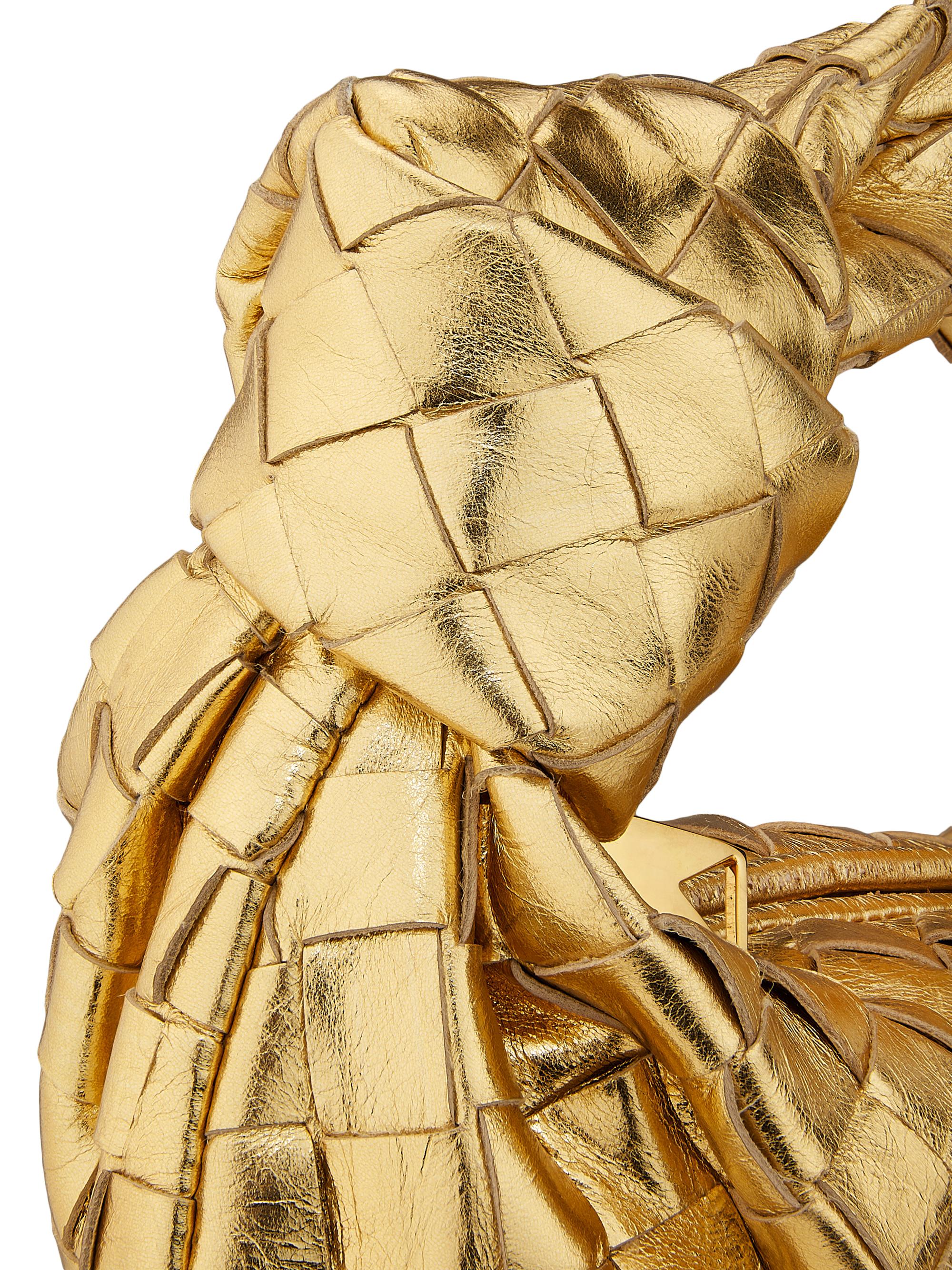 Bottega Veneta Mini Jodie Metallic Leather Top Handle Bag | Saks