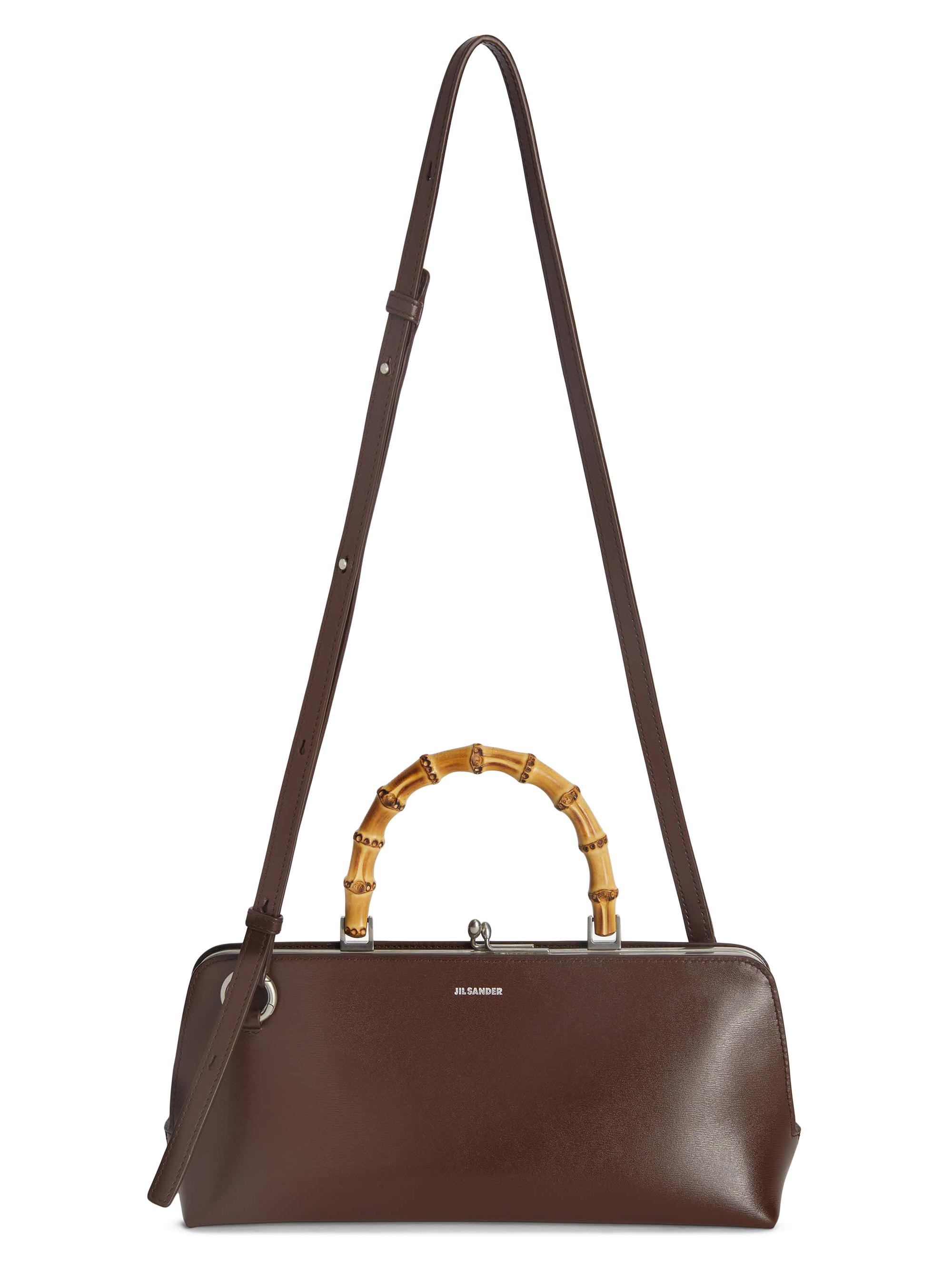 Jil Sander Women's Knot Leather Top Handle Bag - Dark Earth