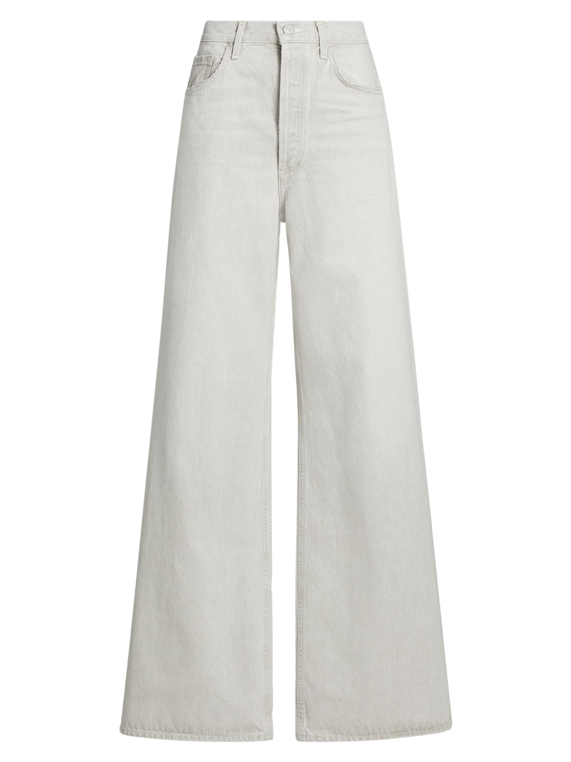 Agolde Women's Dame Wide-Leg High-Rise Jeans - Colina Pale Grey