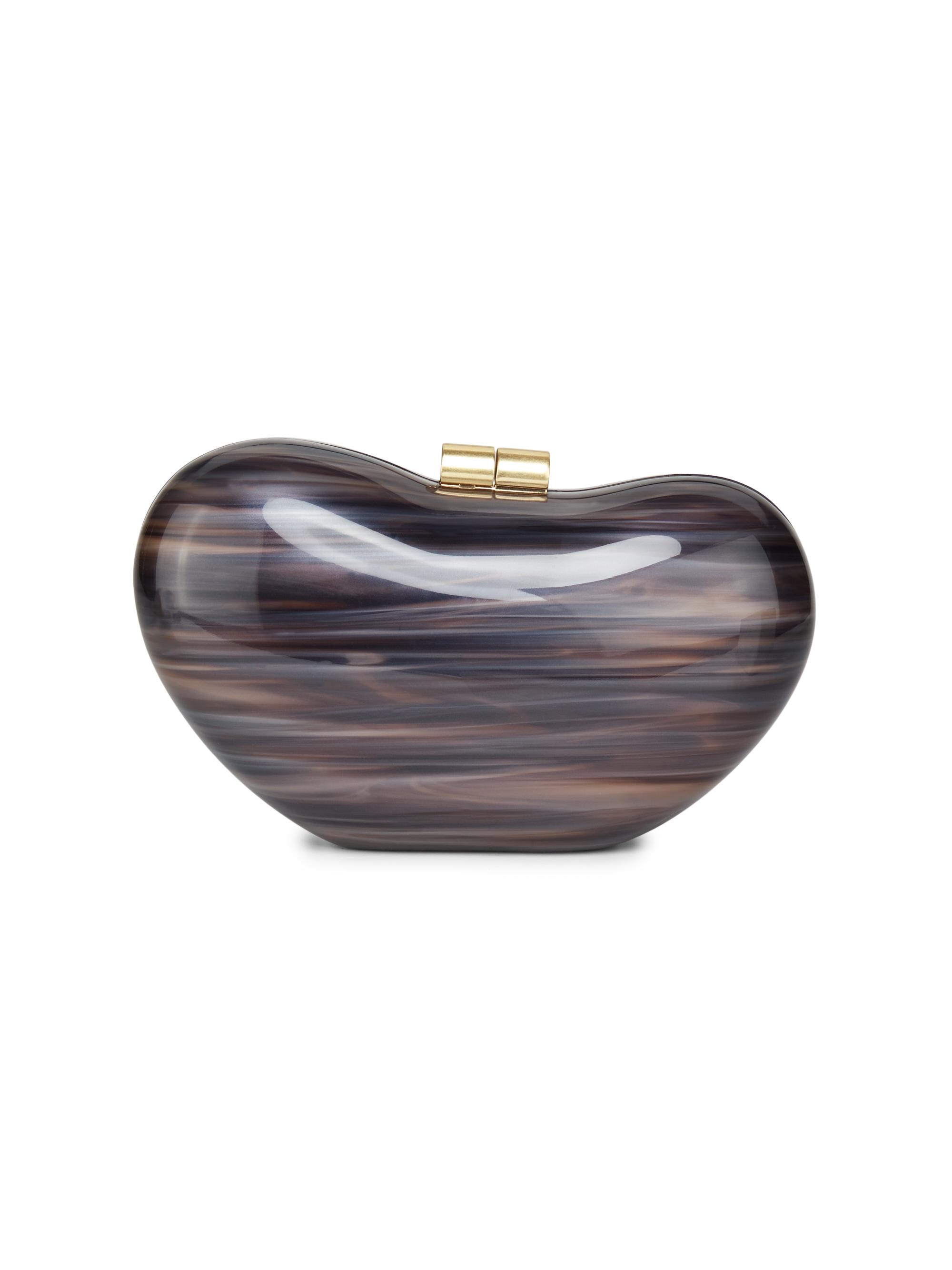 SIMKHAI Women's Shadow Horn Bridget Acrylic Clutch - Black