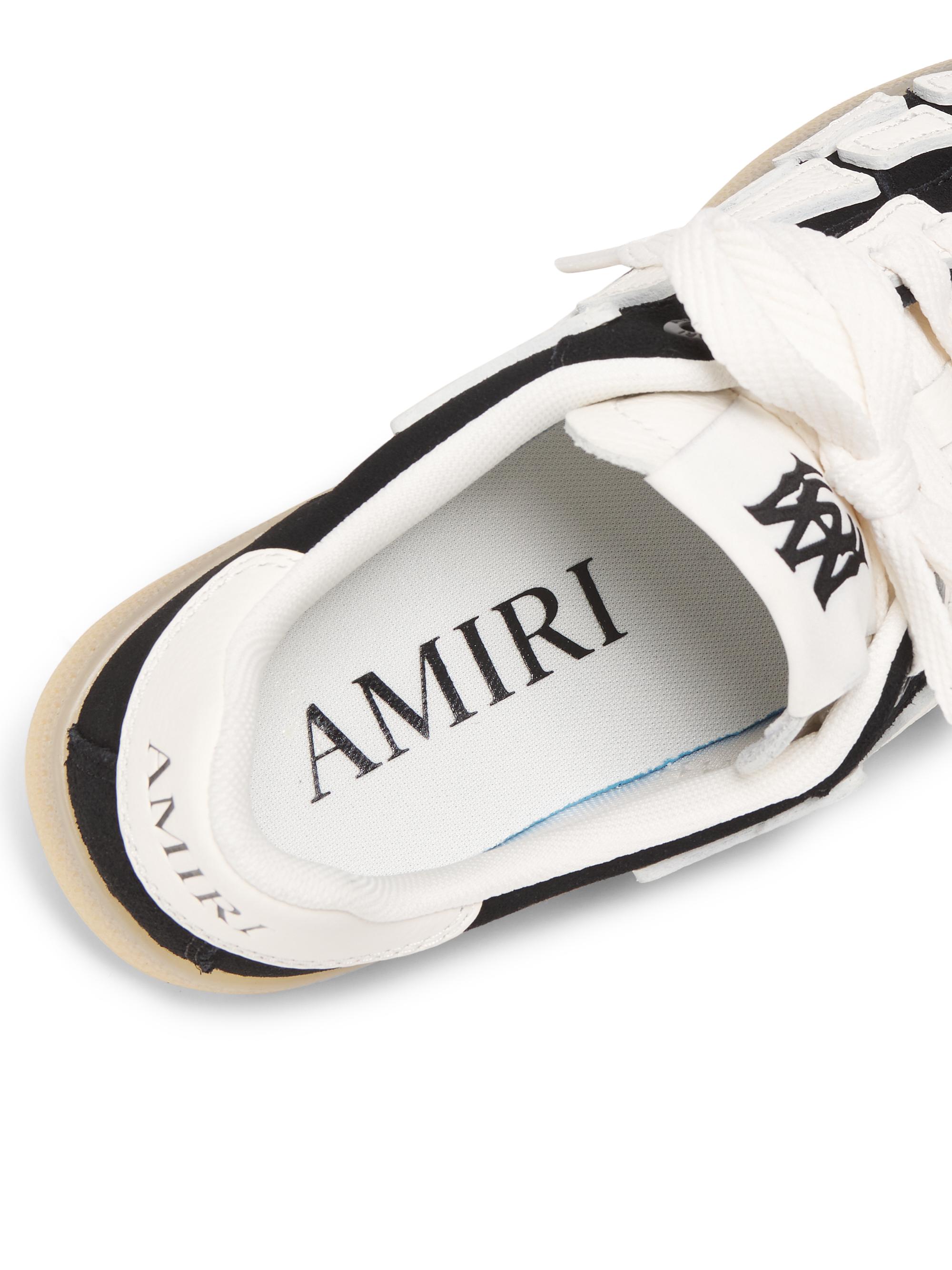 Amiri Pacific Bones Leather Sneakers | Saks Fifth Avenue