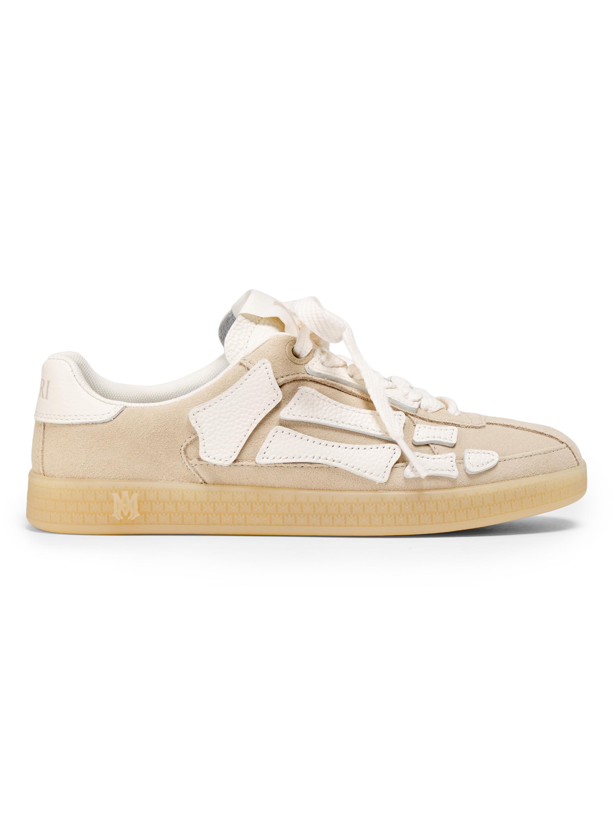 Amiri Women's Pacific Bones Leather Sneakers - Sand
