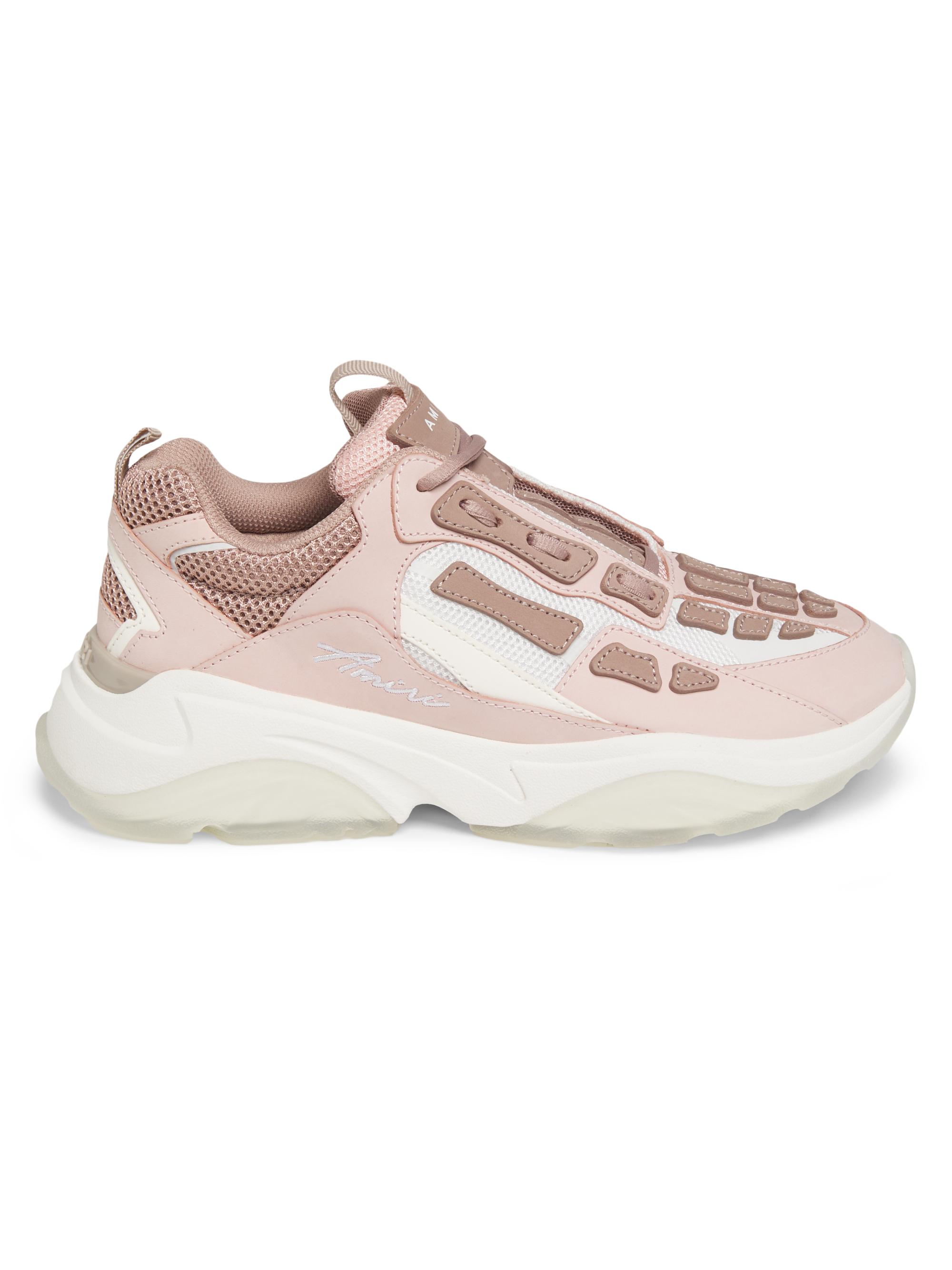 Amiri Women's Bone Runner Leather Sneakers - Pale Peach
