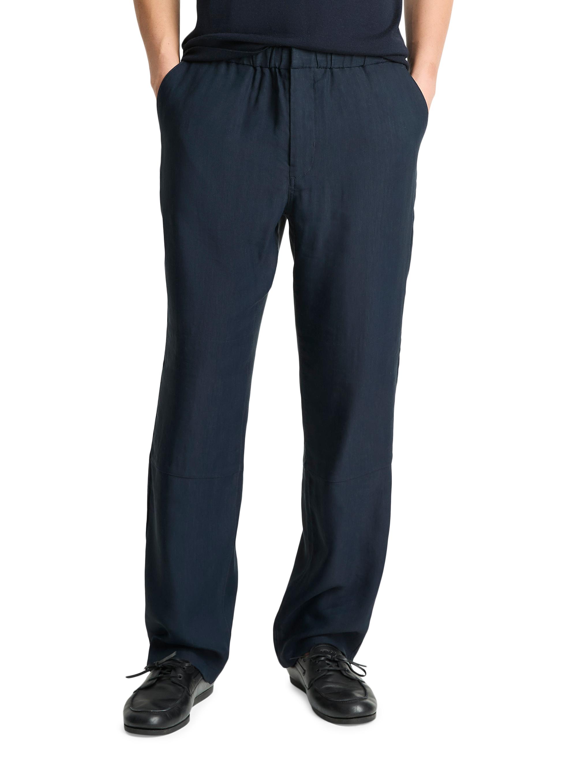 Vince Men's Louie Compact-Linen Pants - Coastal