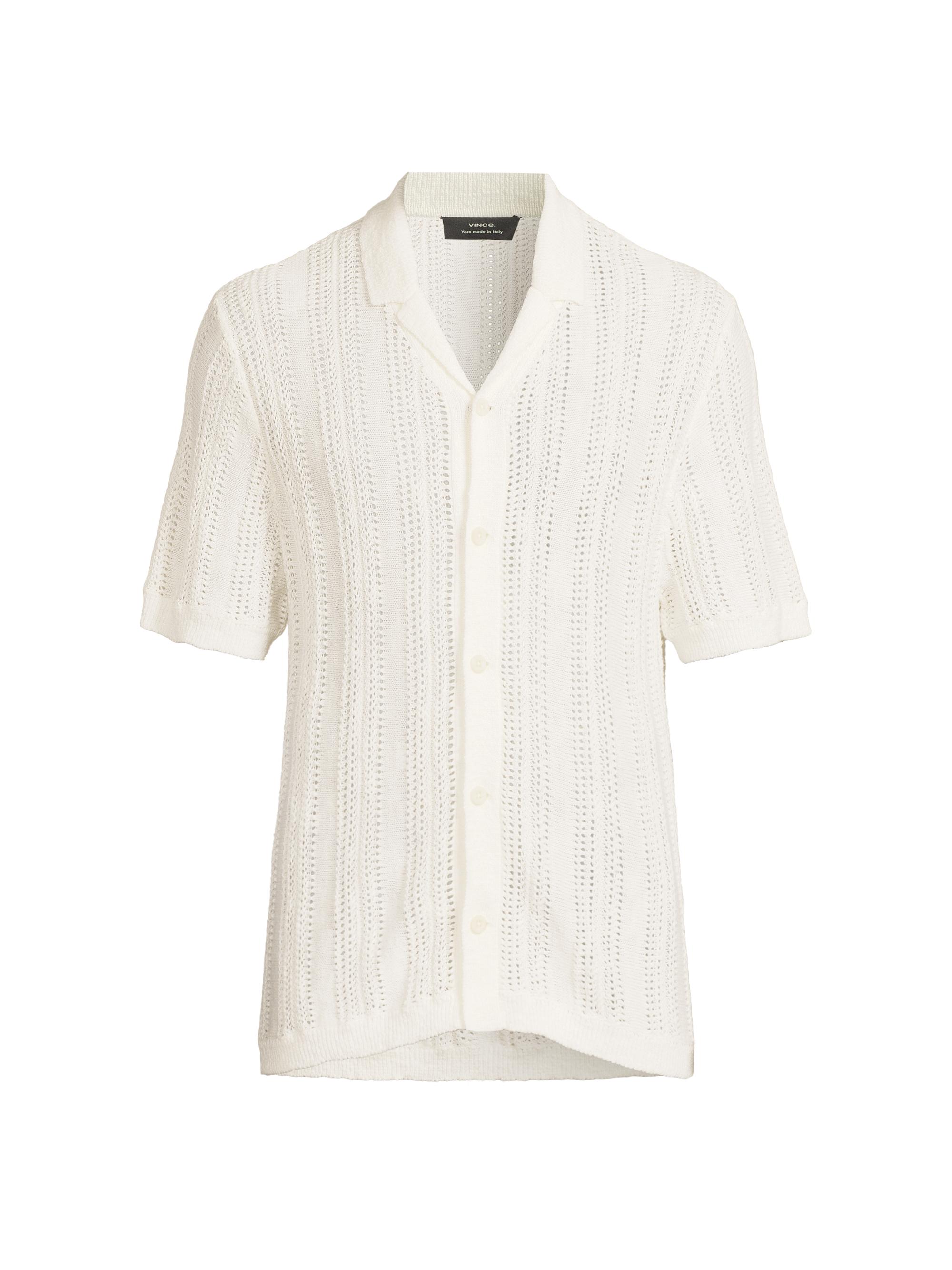 Casablanca Summer Textured-Knit Shirt | Saks Fifth Avenue