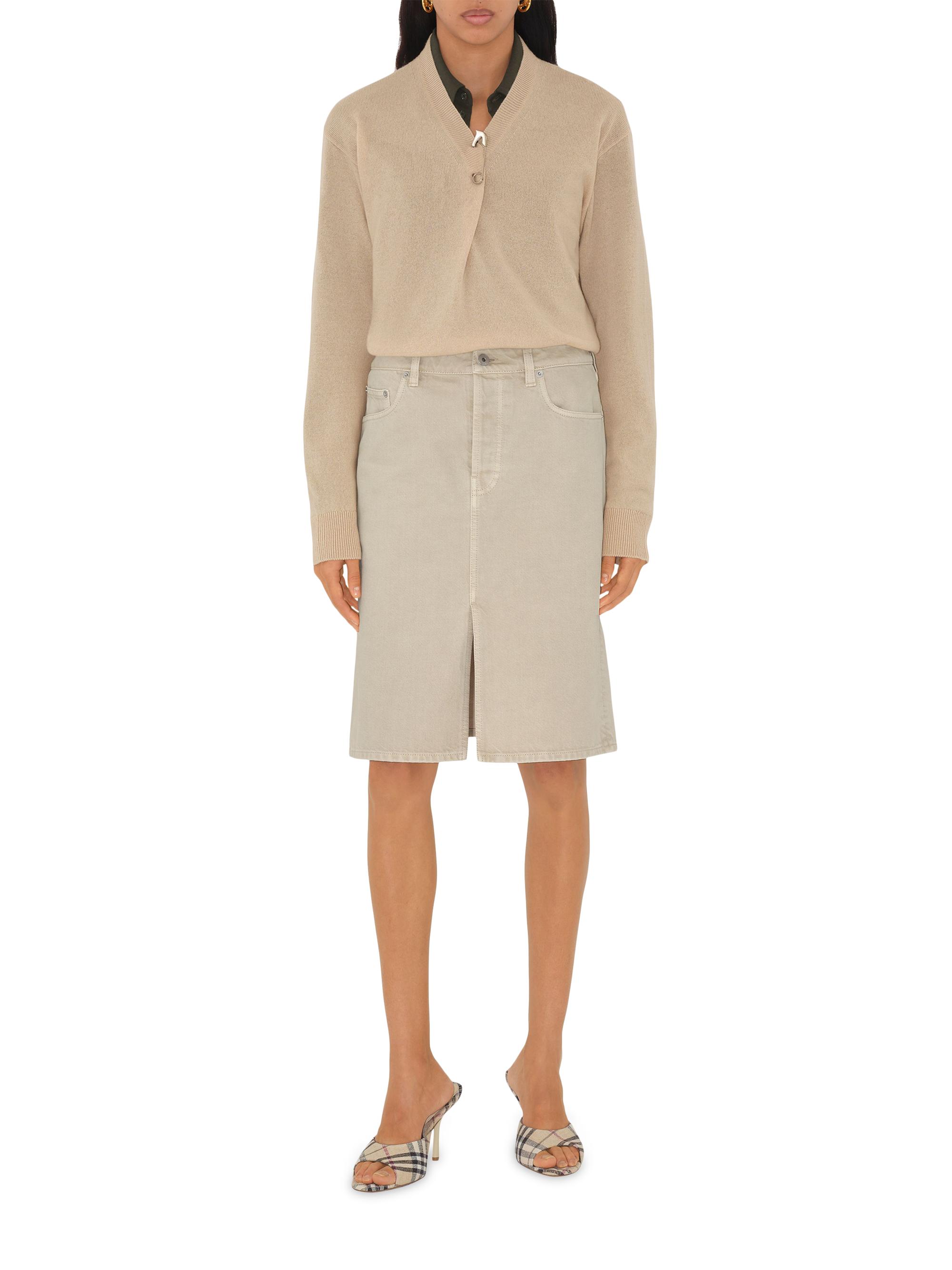 Burberry Mews 90MM Check Linen-Blend Mules | Saks Fifth Avenue