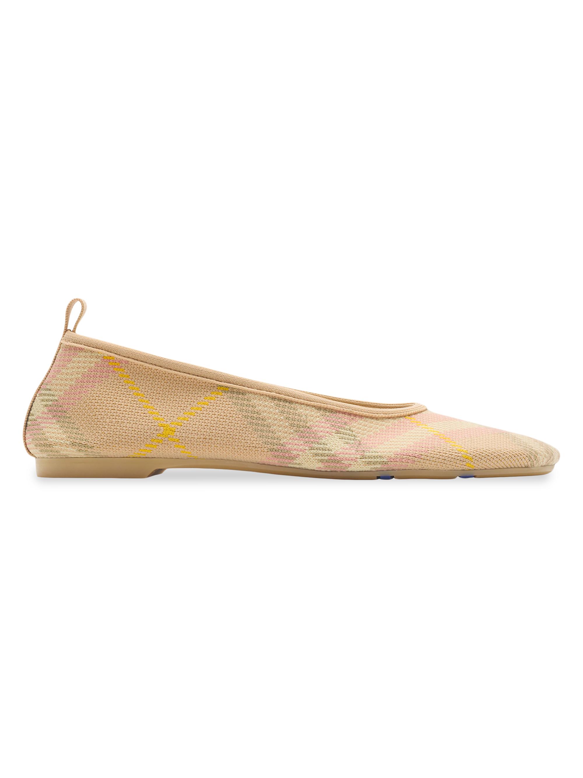 Burberry Baby Check Knit Ballerina Flats Saks Fifth Avenue