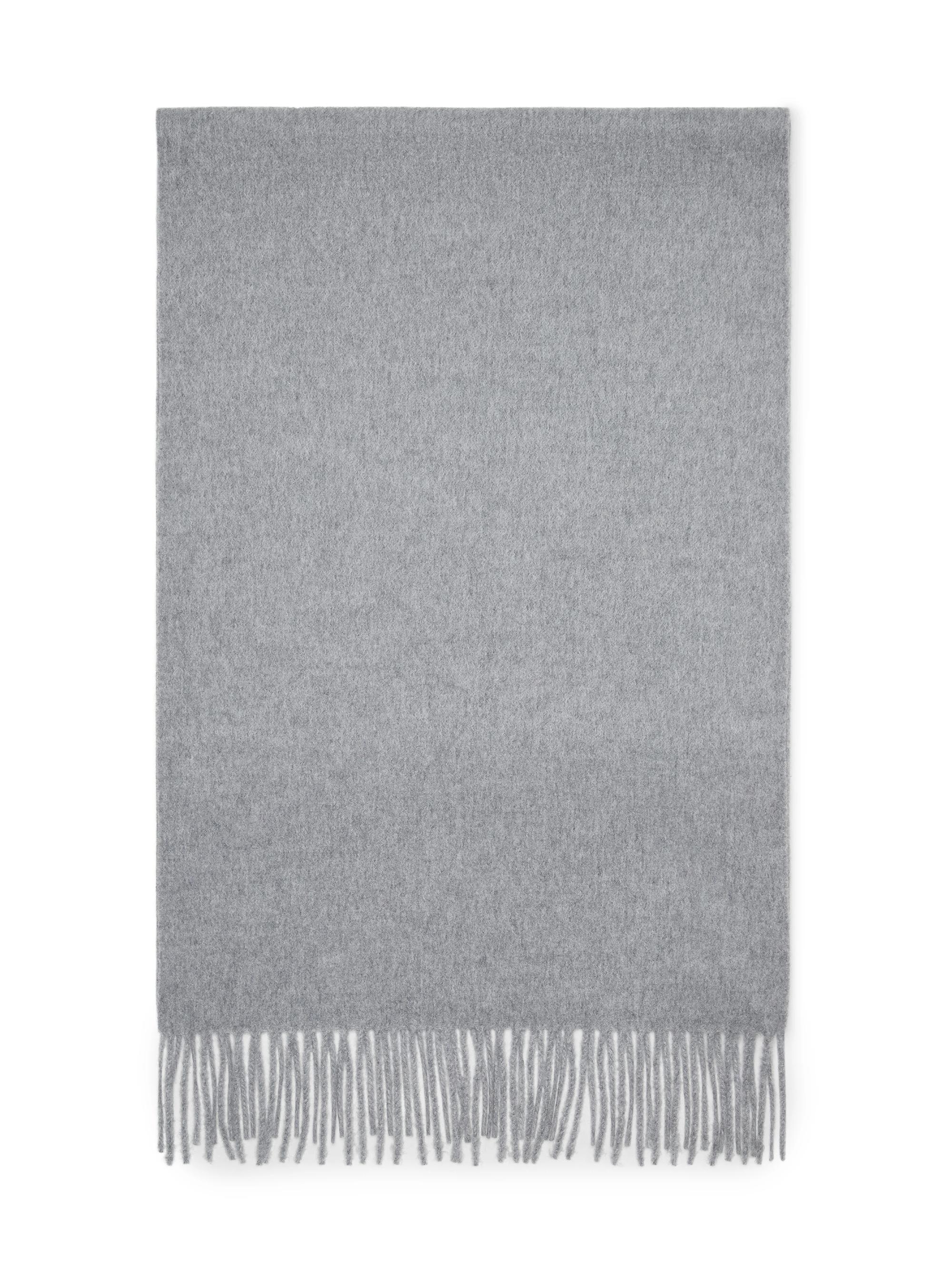 Brunello Cucinelli Women's Cashmere Double Knit Scarf Grey