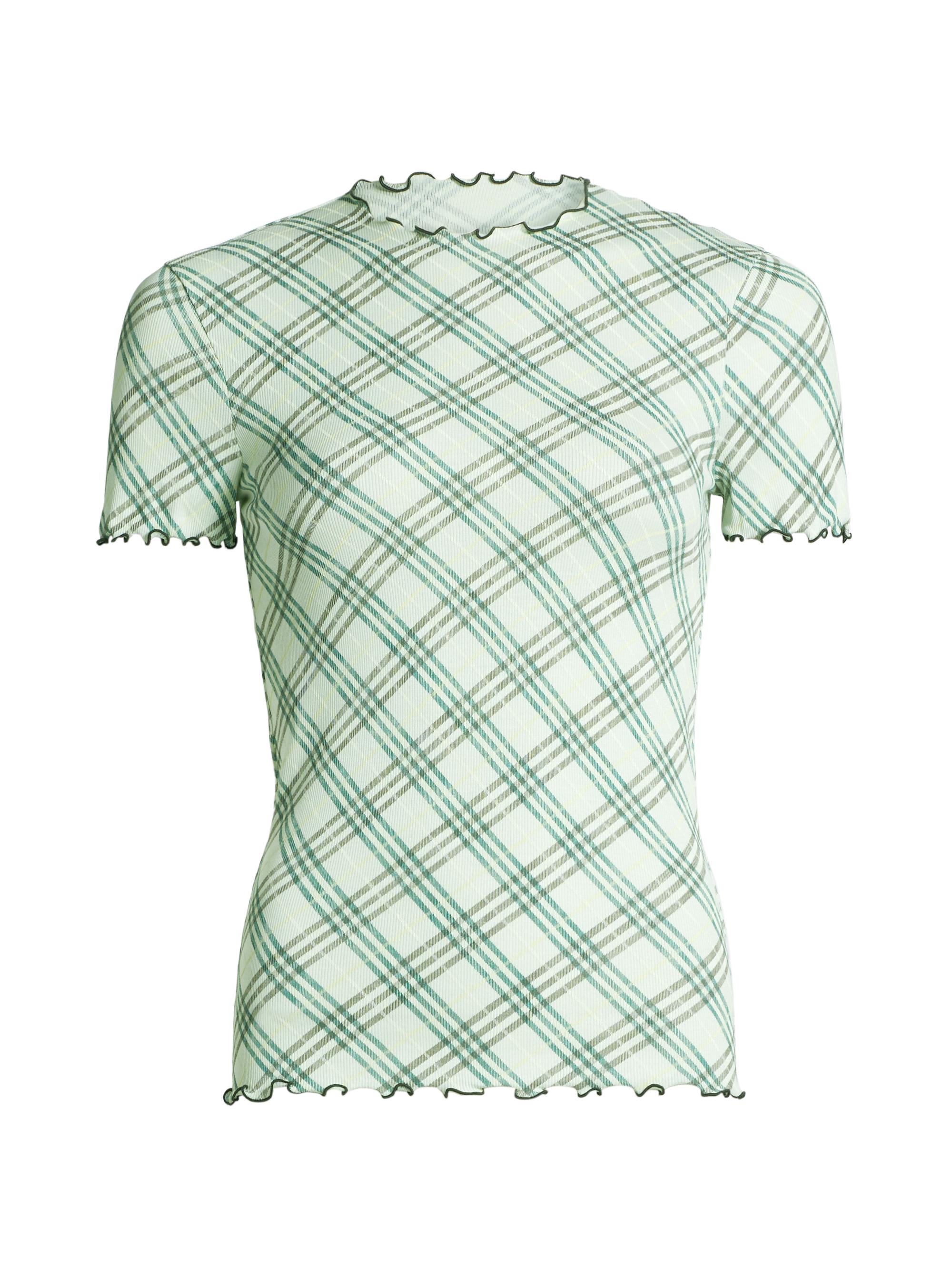 Burberry Check Lettuce-Trim T-Shirt | Saks Fifth Avenue