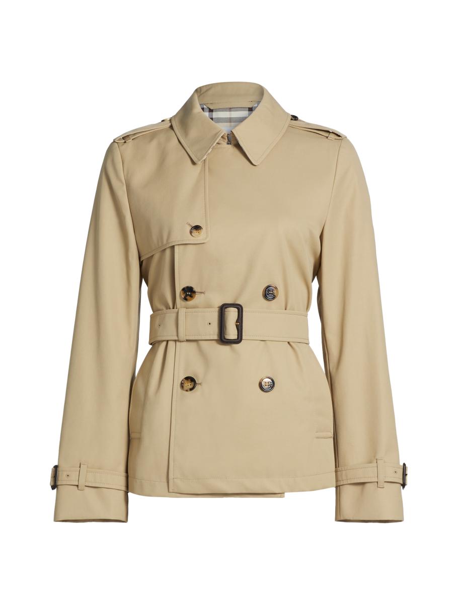 Burberry Belted Double-Breasted Trench Jacket | Saks Fifth