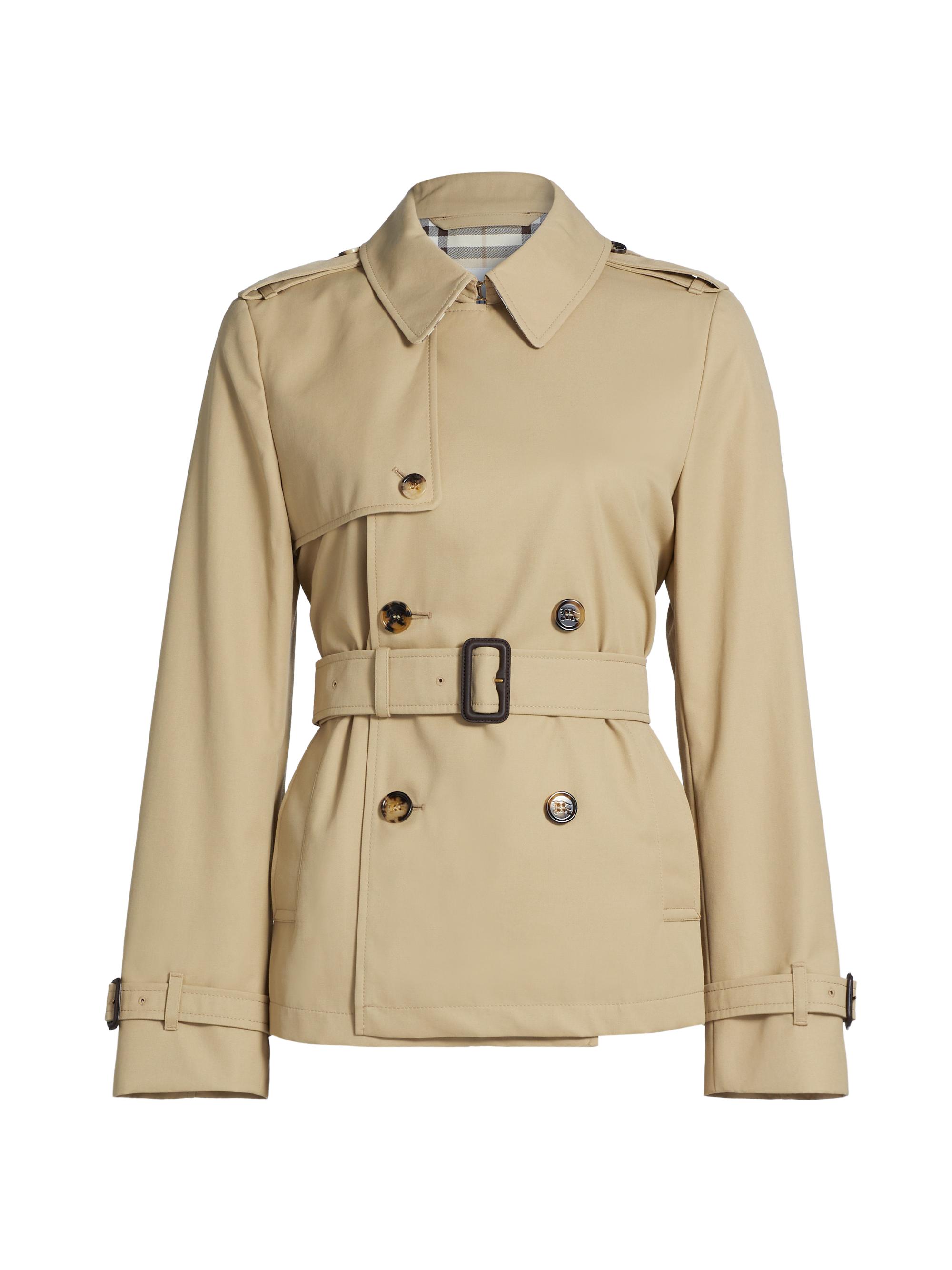 Burberry Belted Double-Breasted Trench Jacket | Saks Fifth Avenue