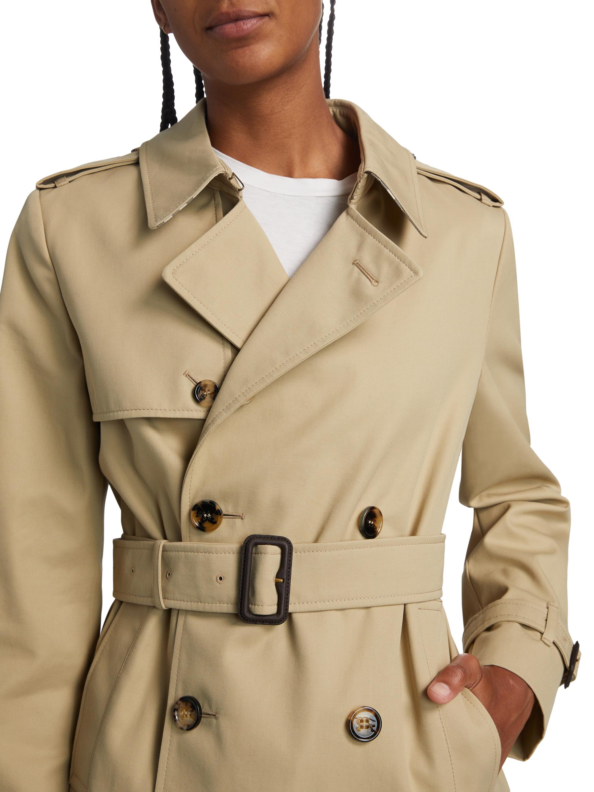 Burberry Belted Double-Breasted Trench Jacket | Saks Fifth Avenue