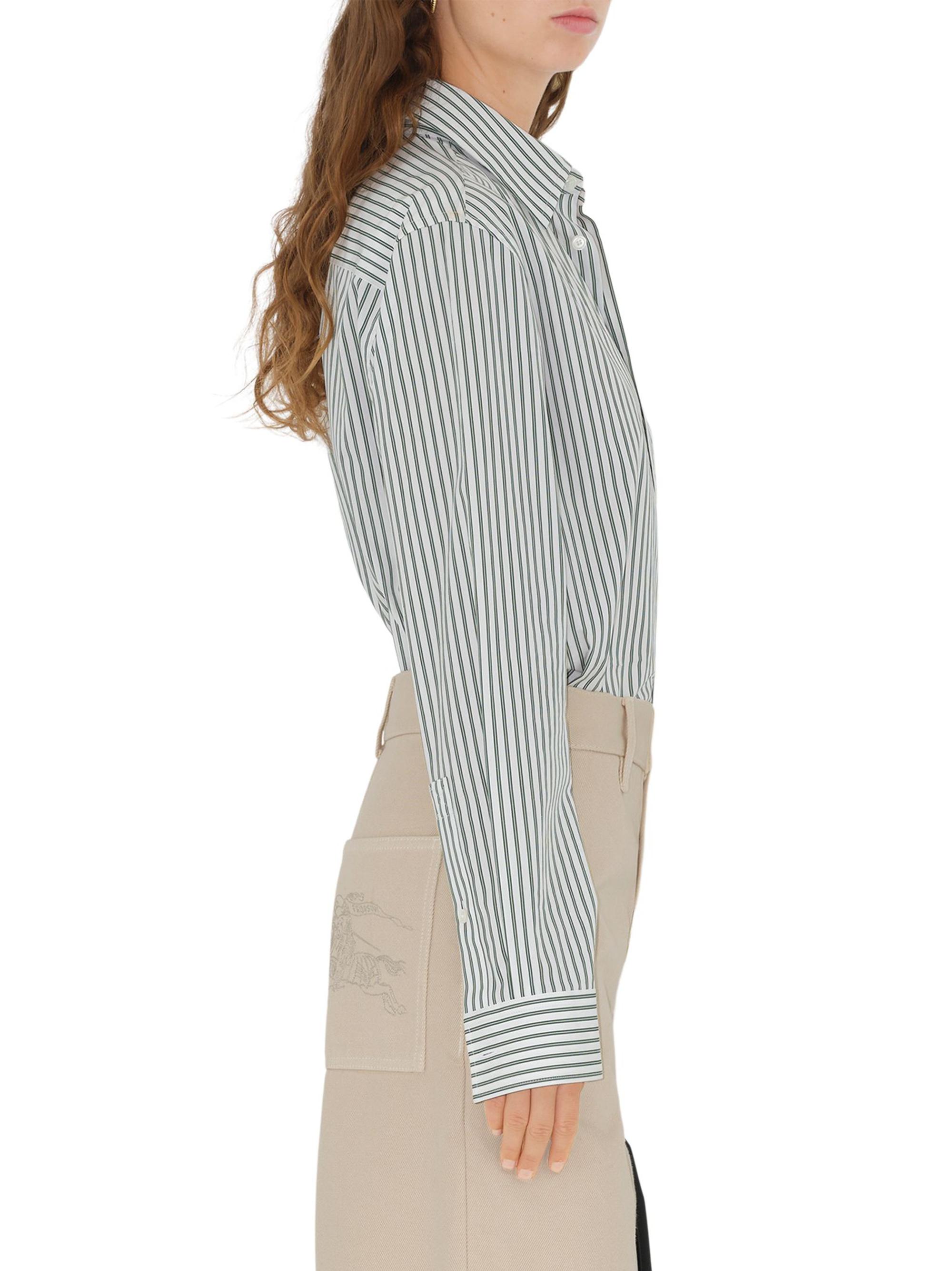 Burberry Stripe Poplin Cotton Shirt | Saks Fifth Avenue