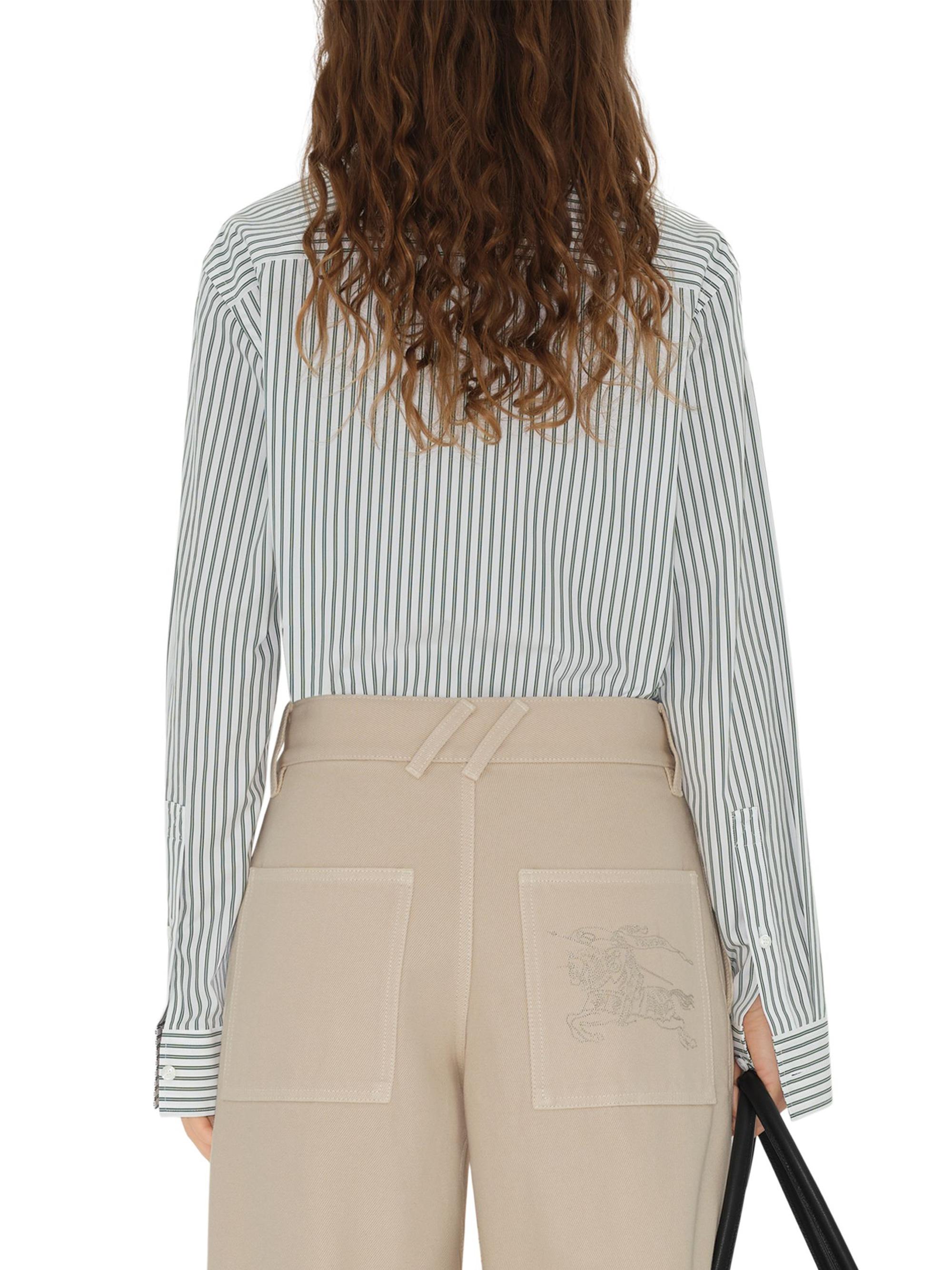 Burberry Stripe Poplin Cotton Shirt | Saks Fifth Avenue