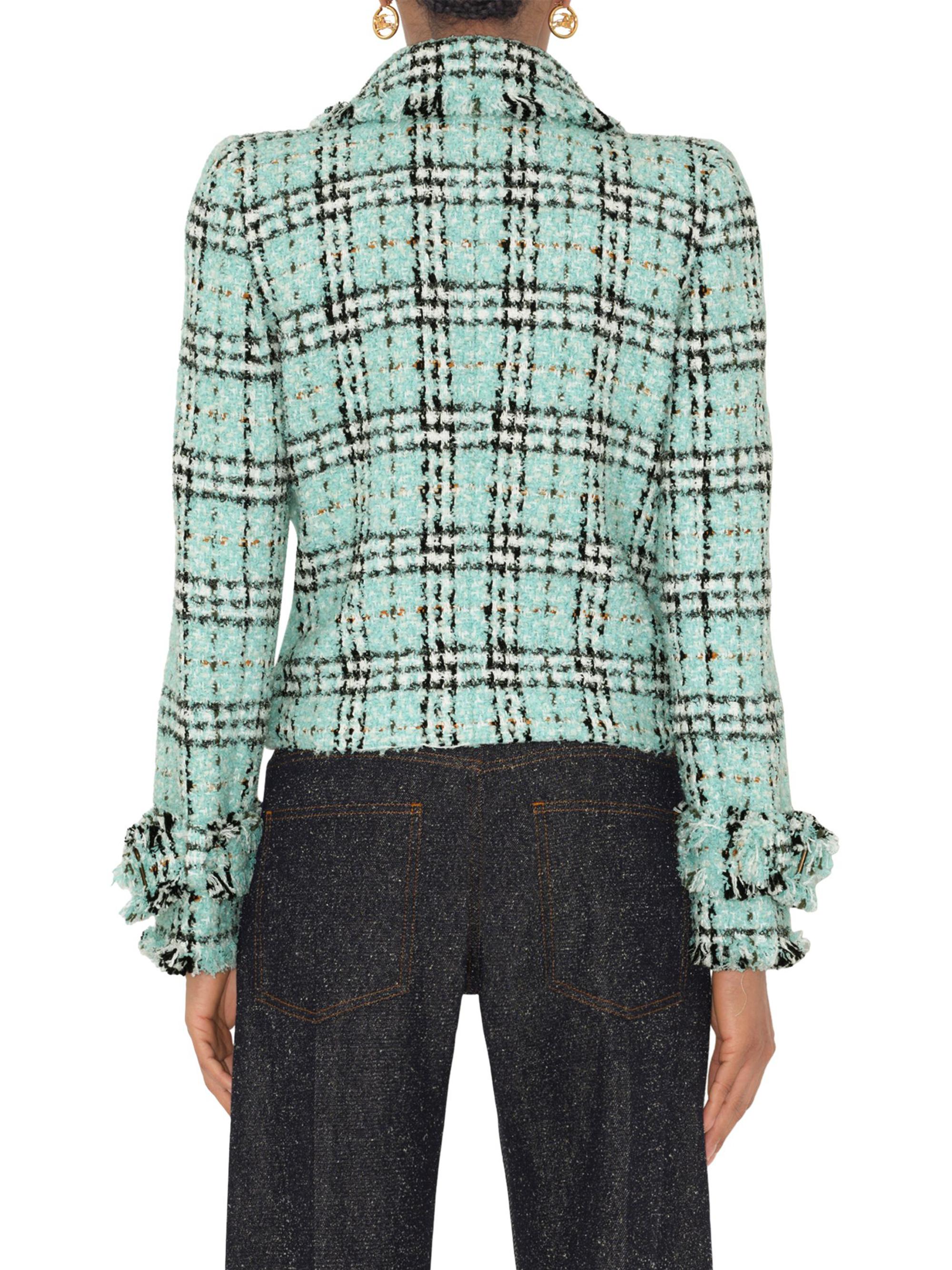 Burberry Check Double-Breasted Jacket | Saks Fifth Avenue