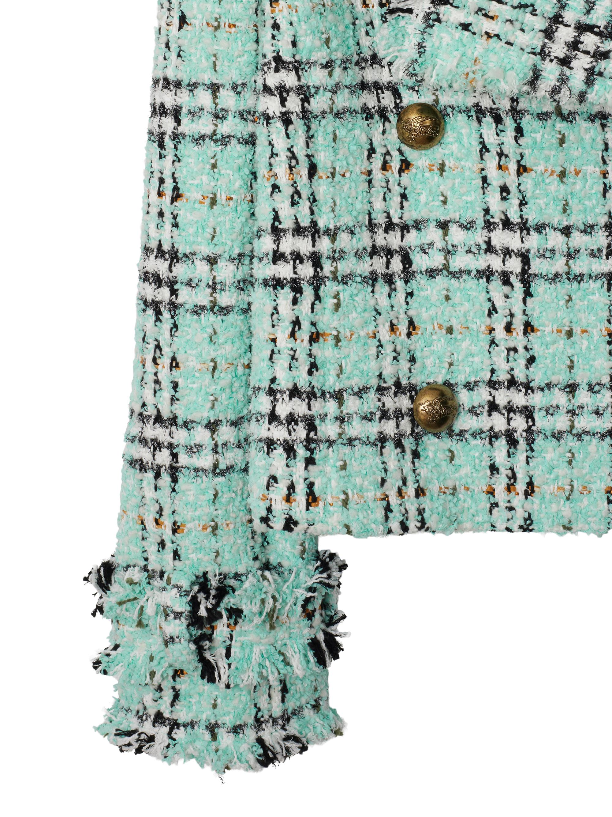 Burberry Check Double-Breasted Jacket | Saks Fifth Avenue