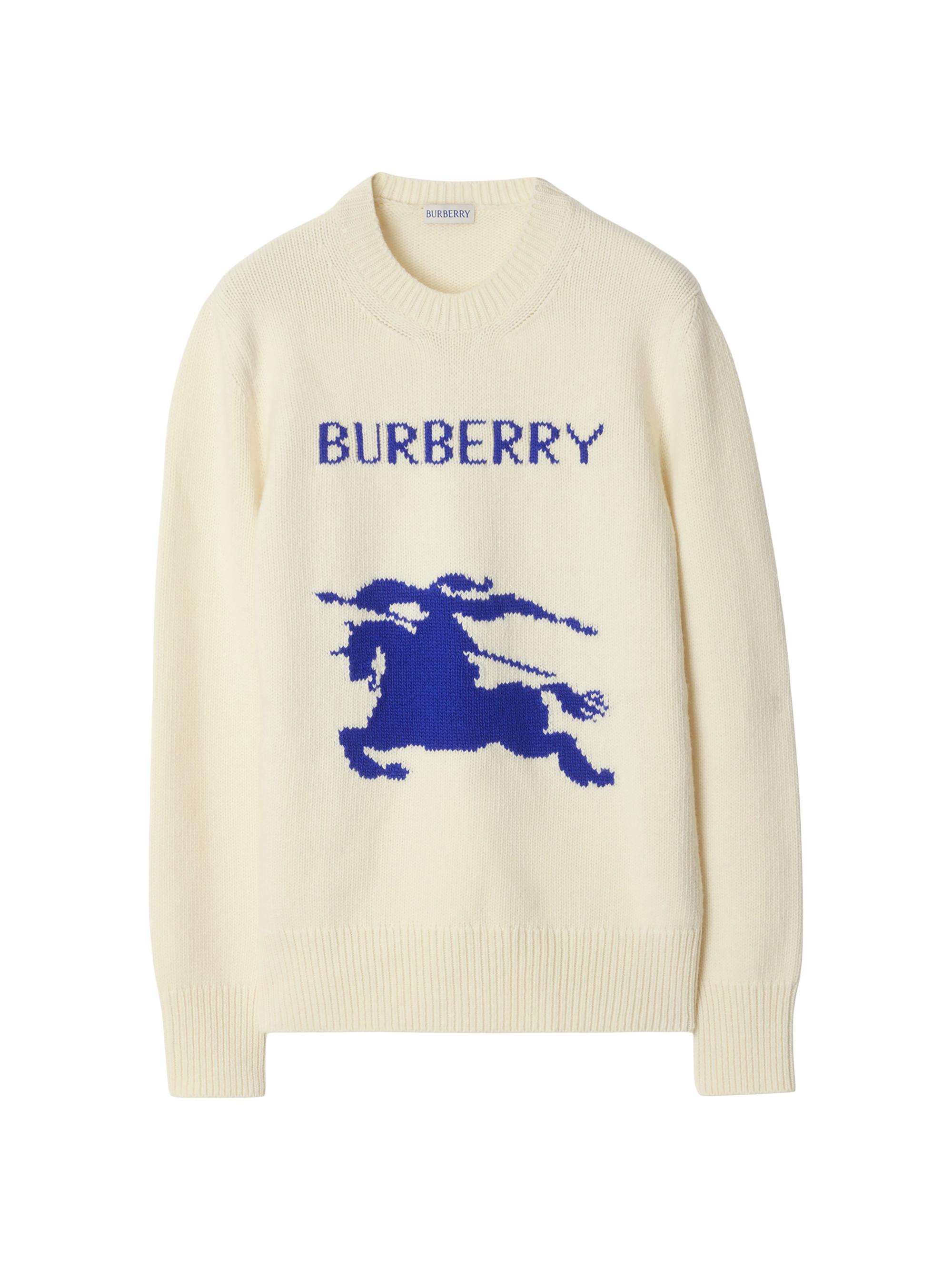 Burberry Women's Equestrian Knight Sweater - Off White