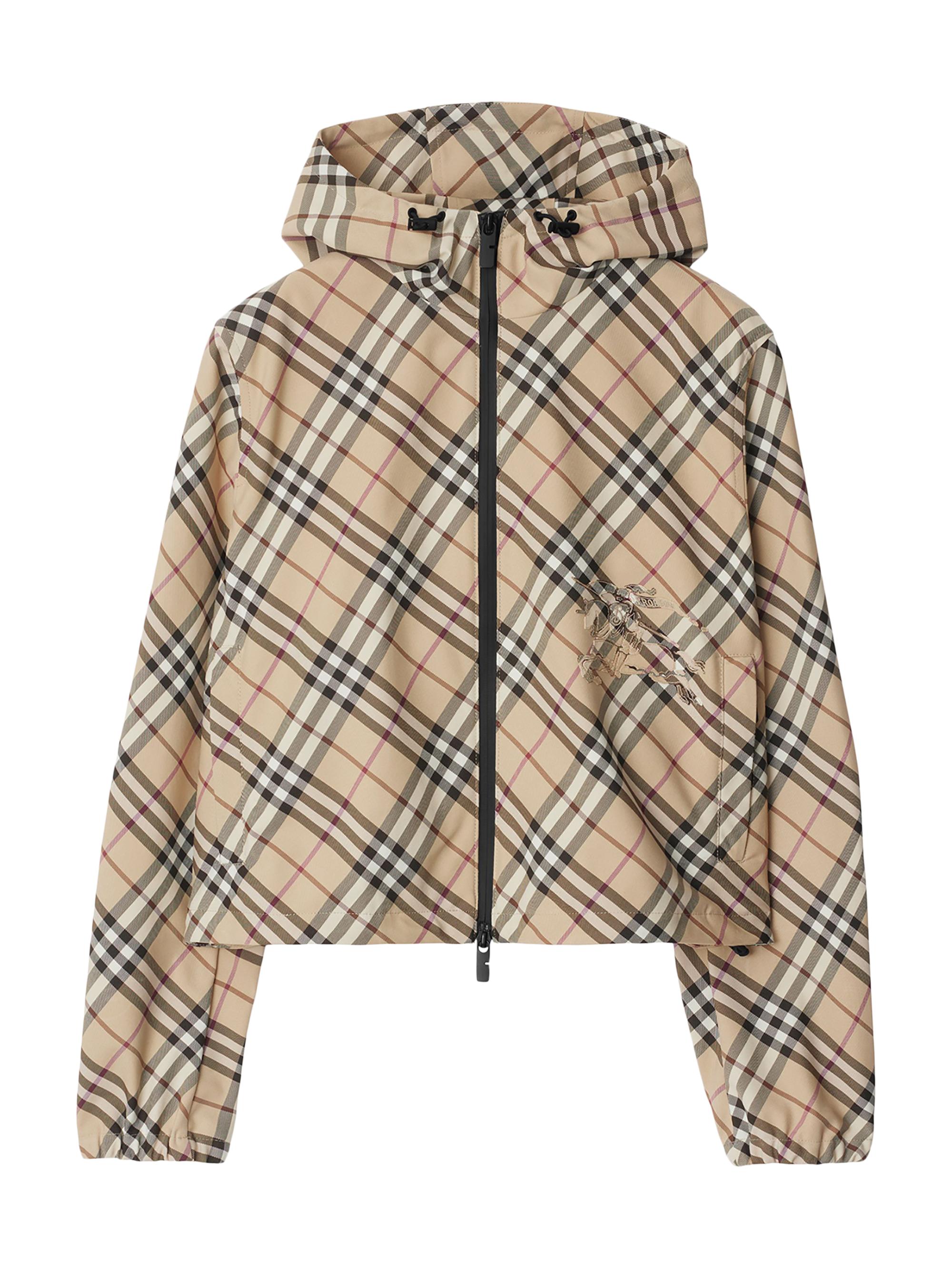Burberry | Alabaster Ip Check | Women's Check Hooded Zip Jacket