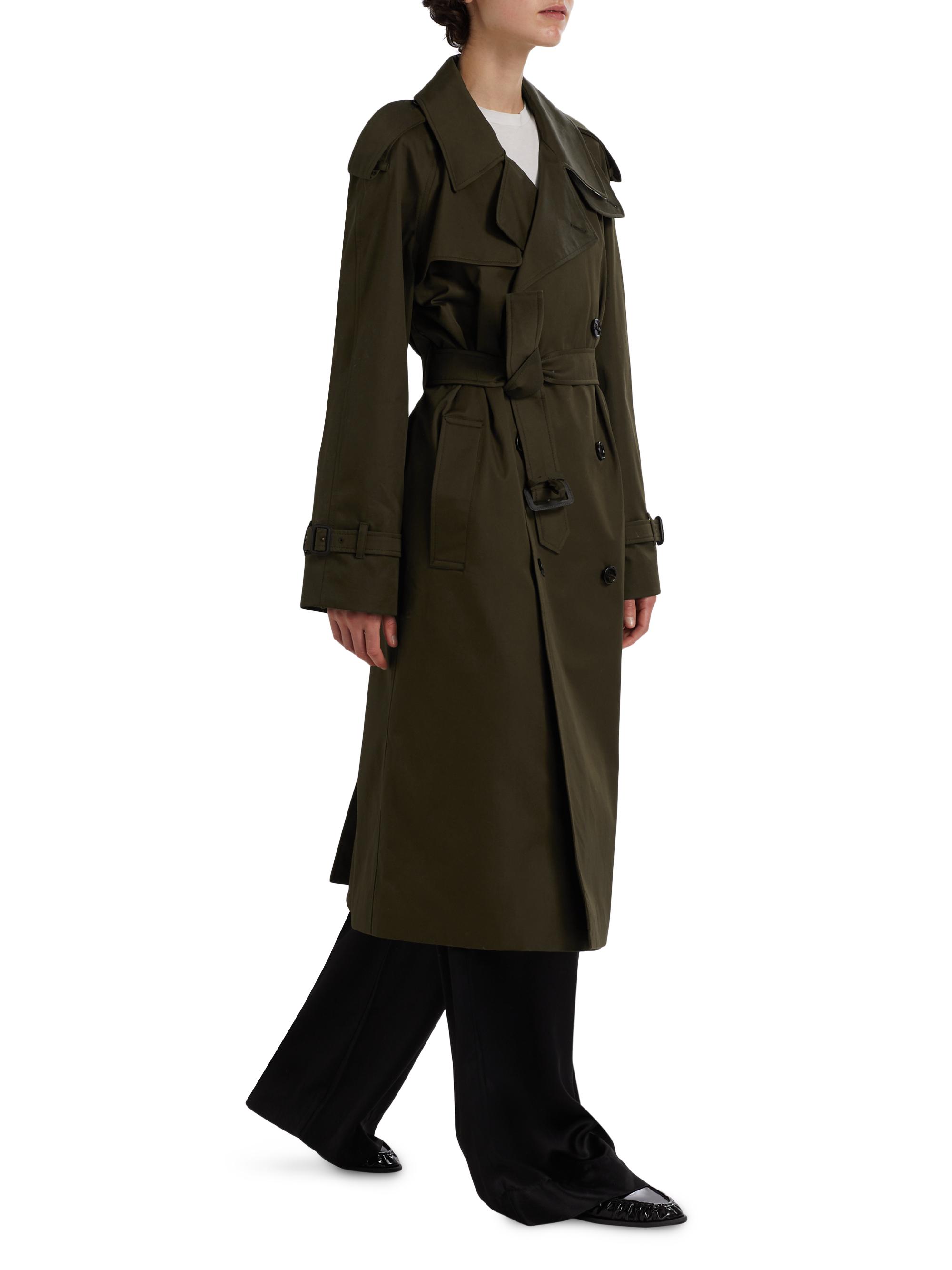 Burberry トレンチコート オリーブグリーン 100%コットン Burberry》トレンチコート￤オリーブグリーン Burberry トレンチ