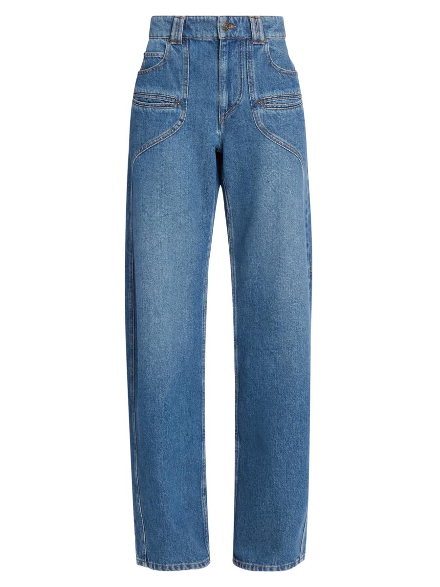 Isabel Marant Betiane Mid-Rise Slim Jeans | Saks Fifth Avenue