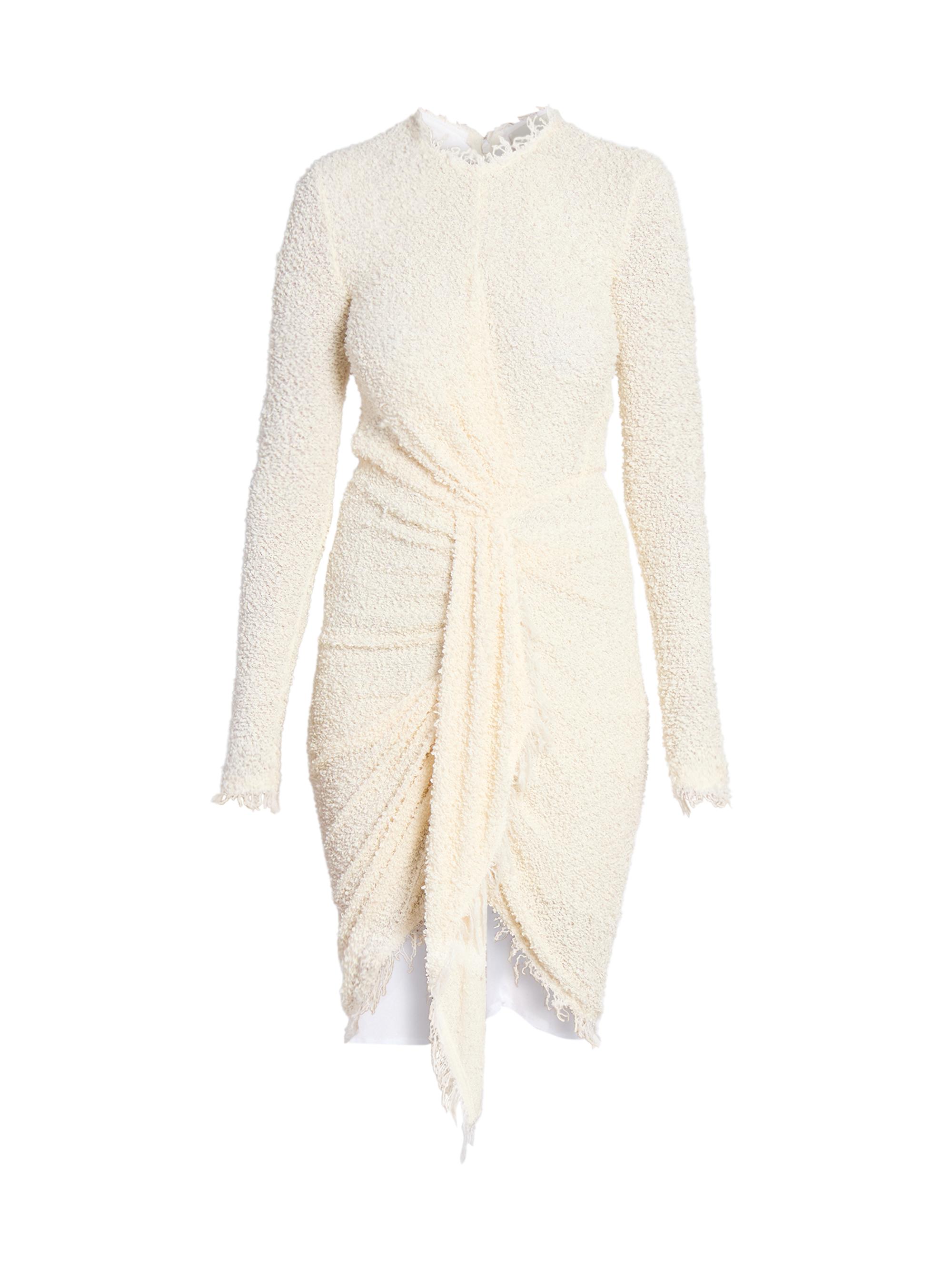 Isabel Marant Women's Ophelie Jersey Tie-Waist Dress - Ecru