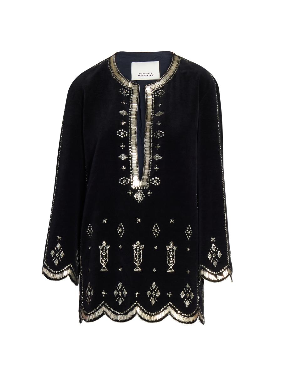 ISABEL MARANT エノラトンクサンタル SD0115FAB1B08S BKSI 24PSD0115FA-B1B08S-BKSI-