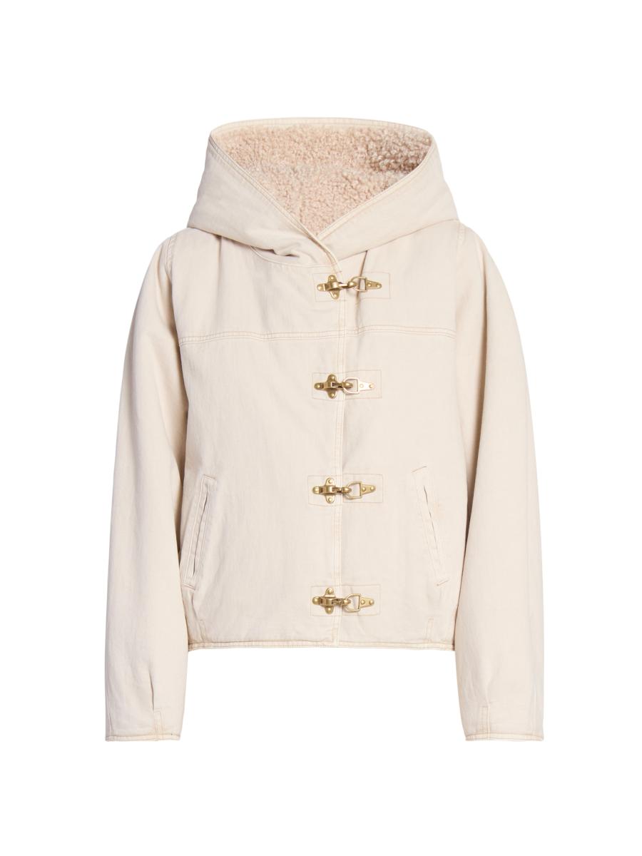 Isabel Marant Biane Sherpa-Lined Jacket | Saks Fifth Avenue