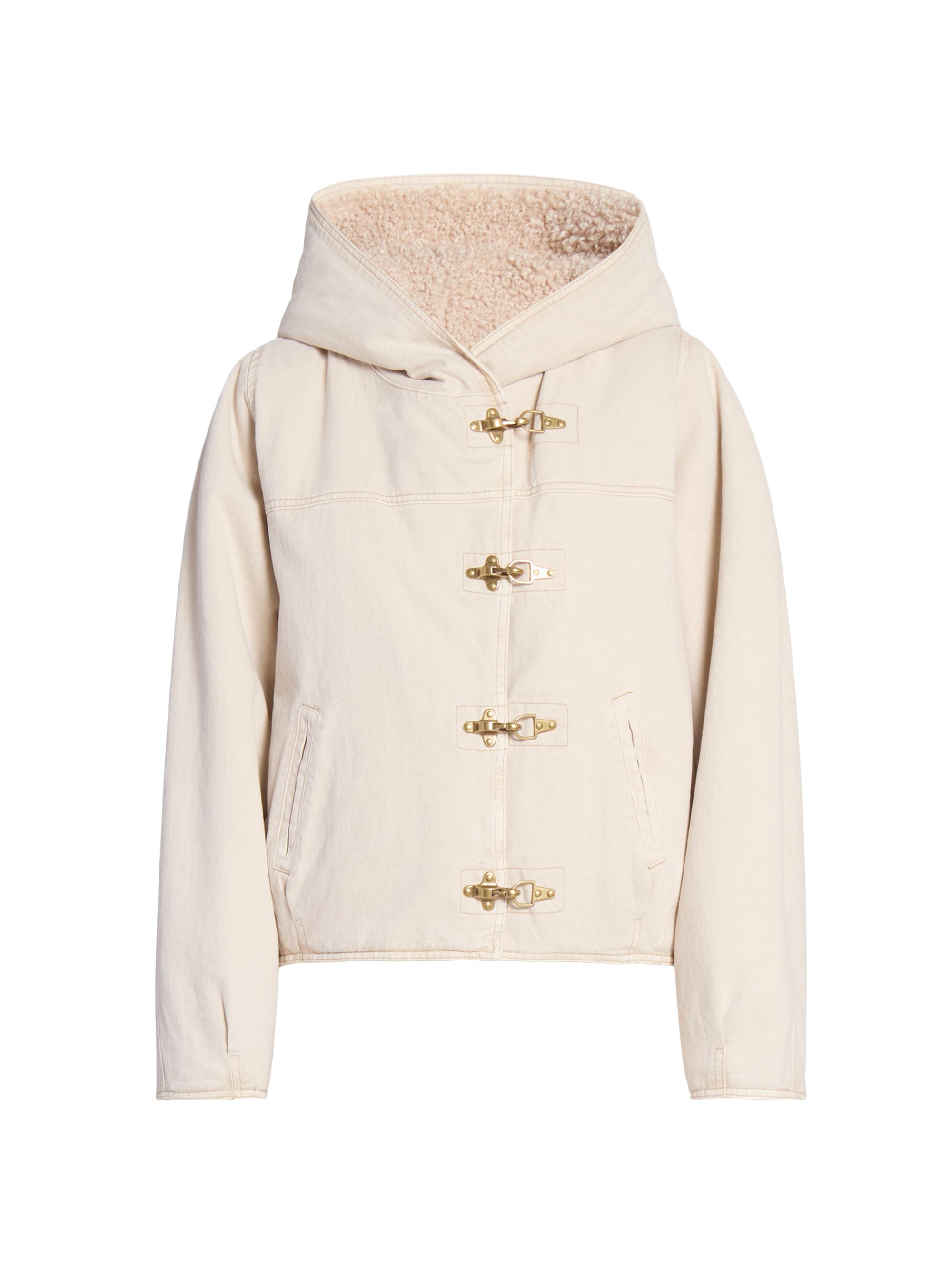 Isabel Marant Women's Biane Sherpa-Lined Jacket - Ecru