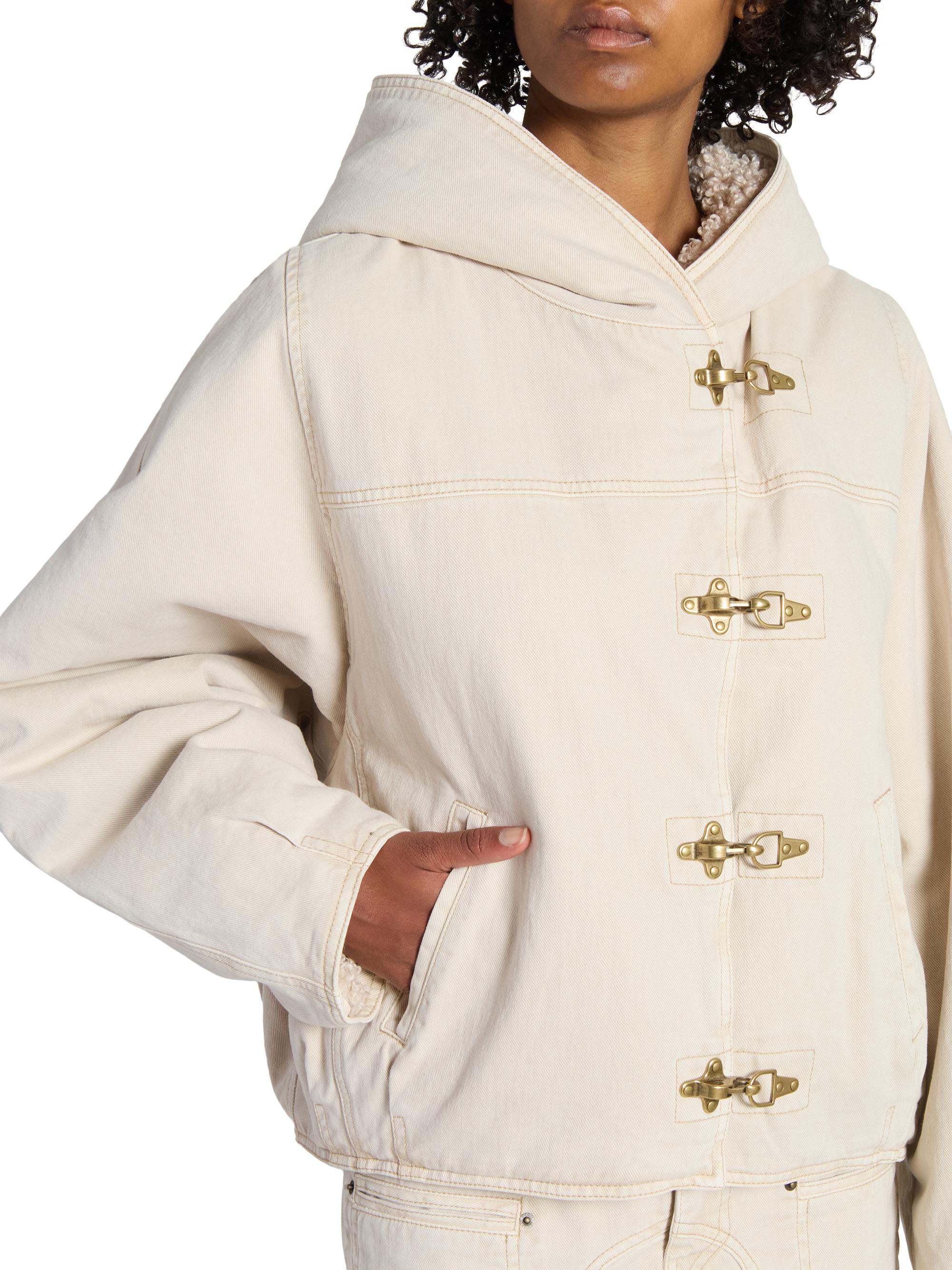 Isabel Marant Biane Sherpa-Lined Jacket | Saks Fifth Avenue